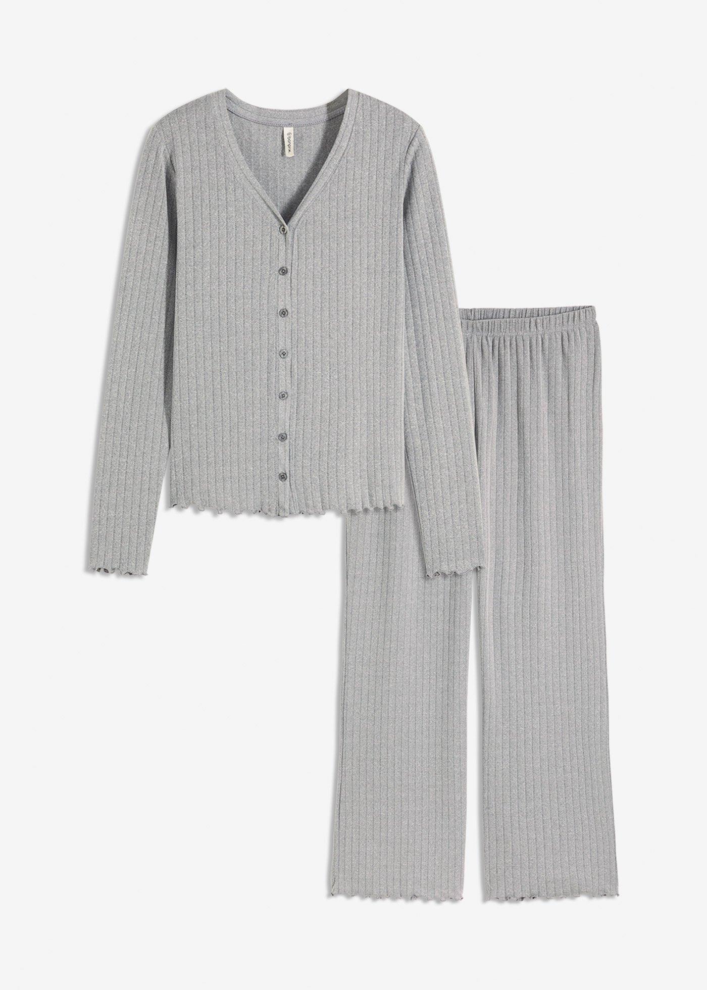 Costum de casă casual din jerse pointelle moale