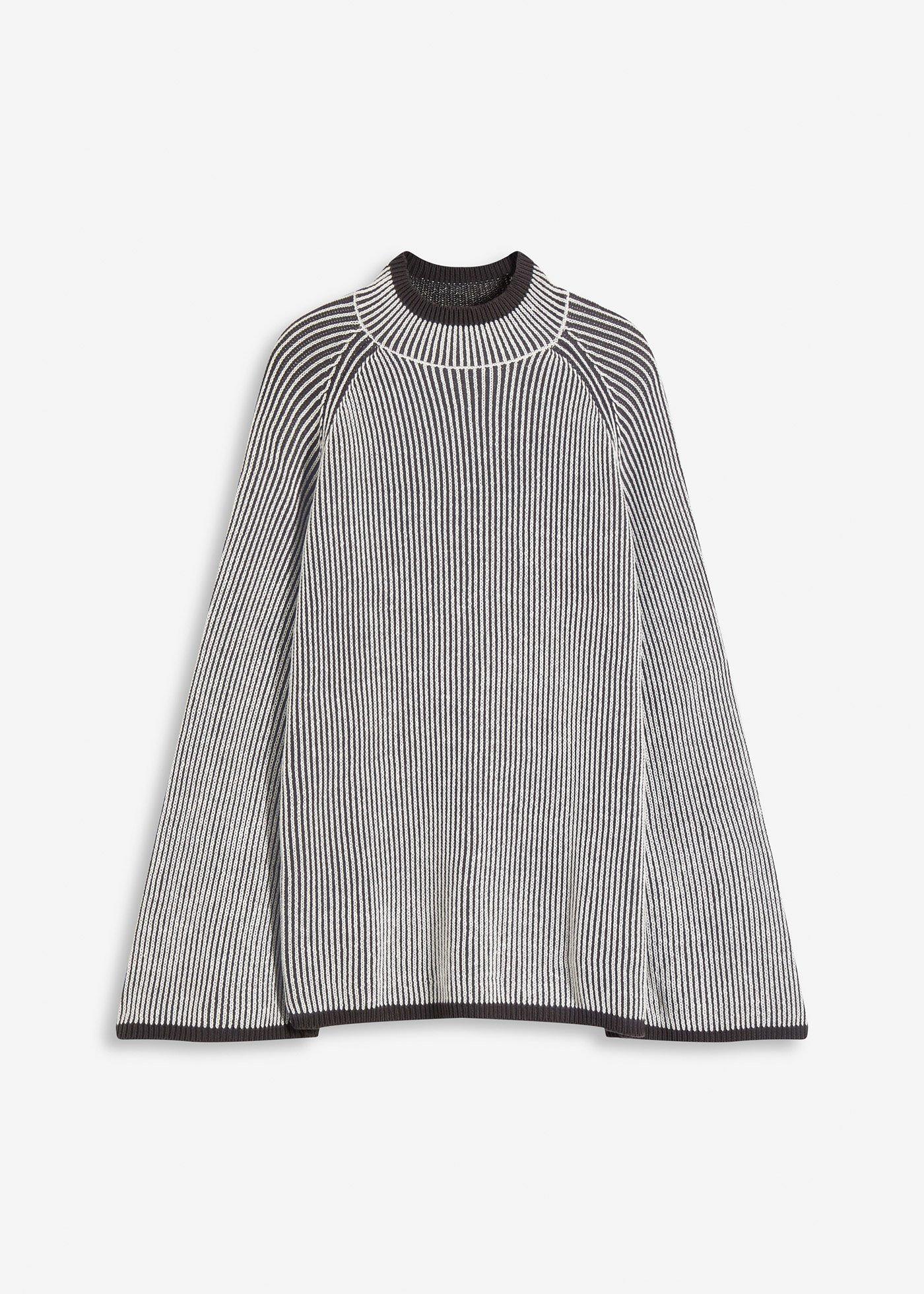 Pull oversize à col montant