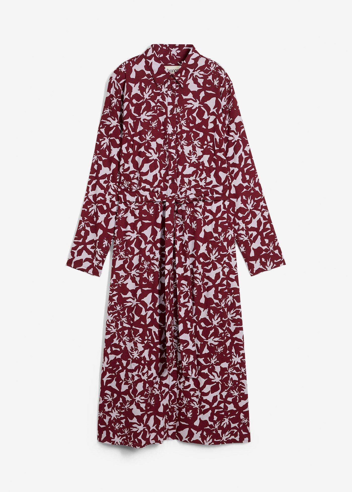 Rochie-cămașă din viscoză fluidă