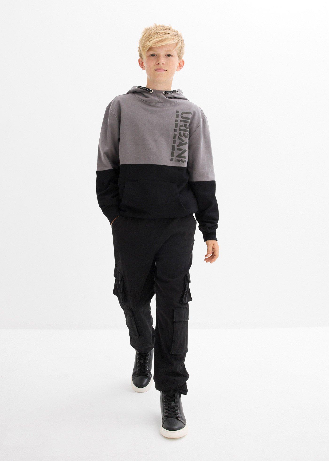 Bluza z kapturem z czystej bawełny organicznej - Bonprix