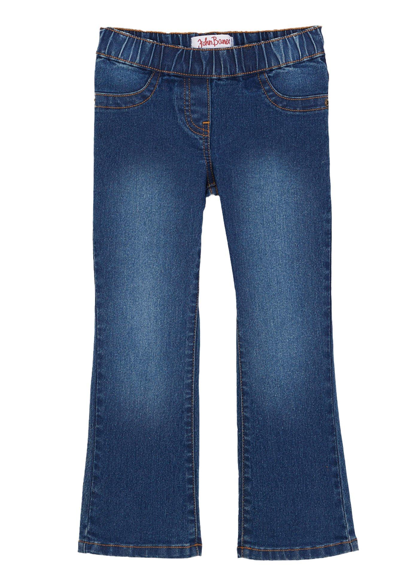 Dżinsy bootcut ze średnim stanem i elastyczną gumką w talii - Bonprix