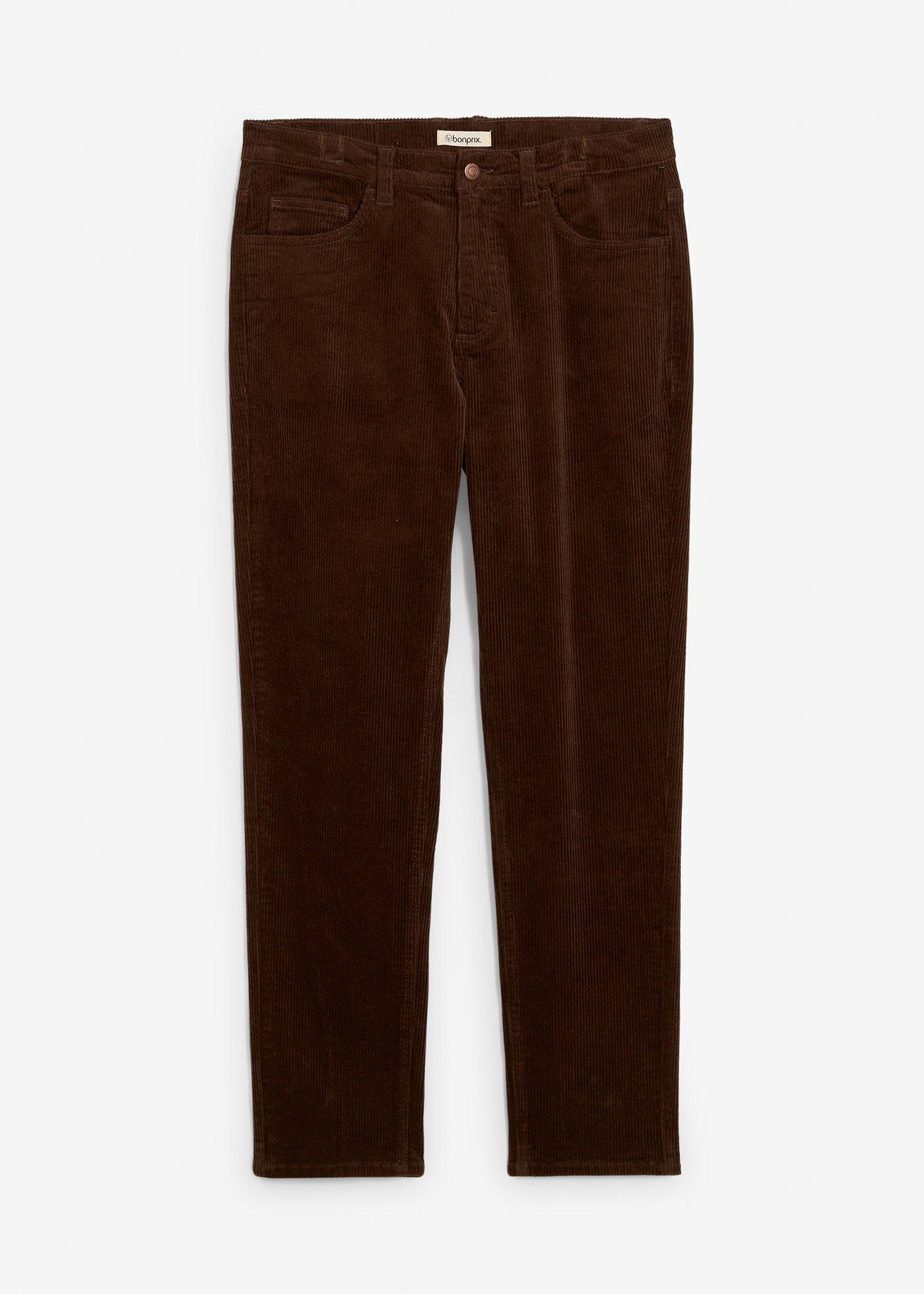 Pantaloni reiați cu stretch, croi confortabil, slim fit