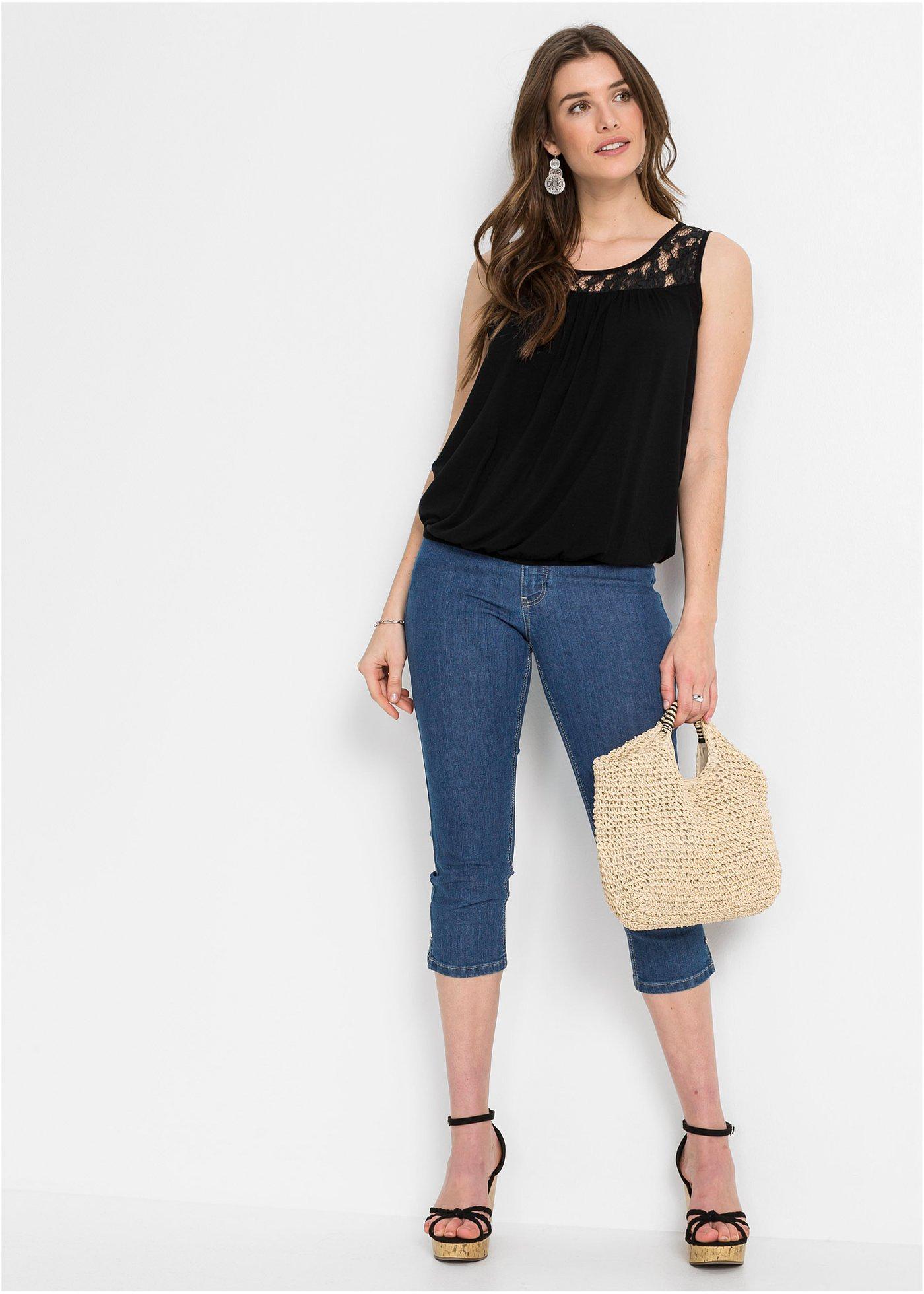 Top z mieszanki wiskozy - Bonprix