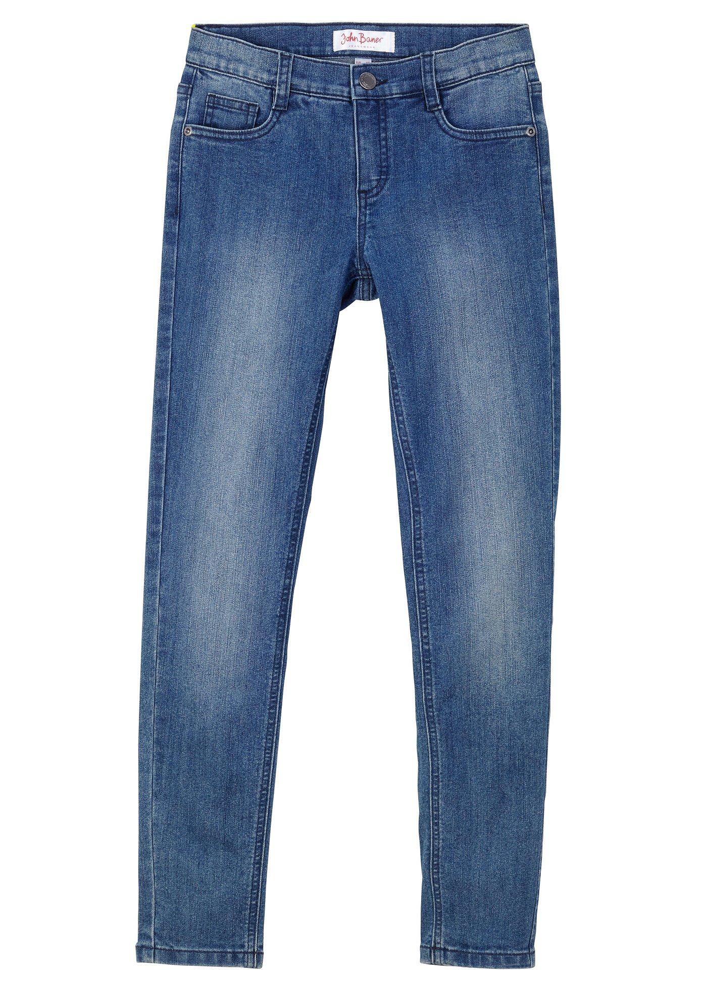 Dżinsy dziewczęce skinny fit, mid waist - Bonprix