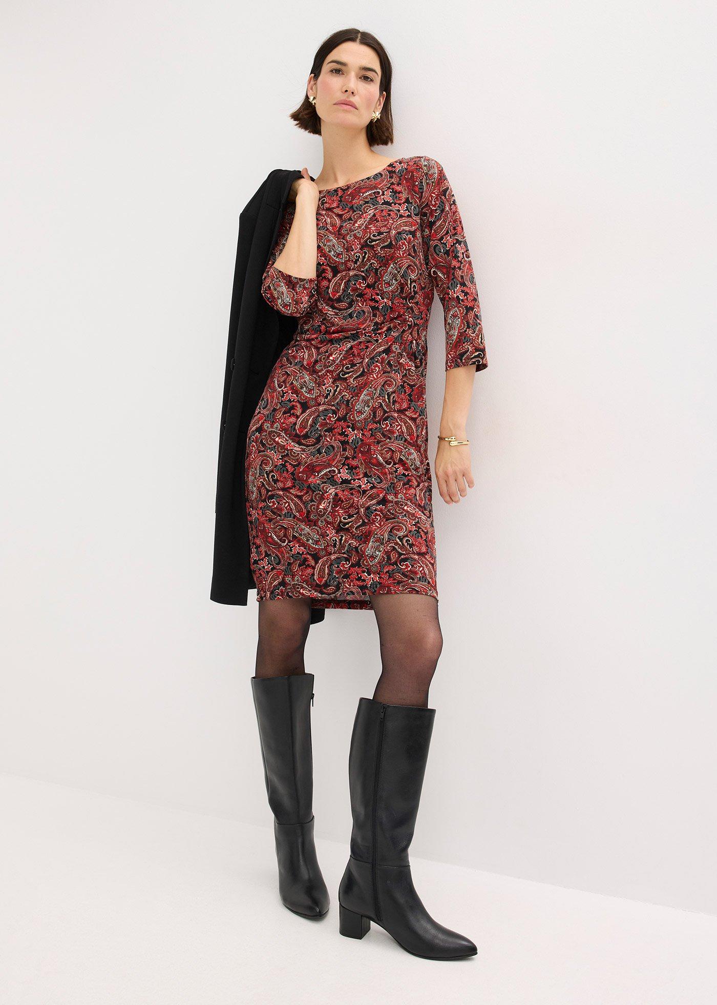 Sukienka we wzór paisley - Bonprix