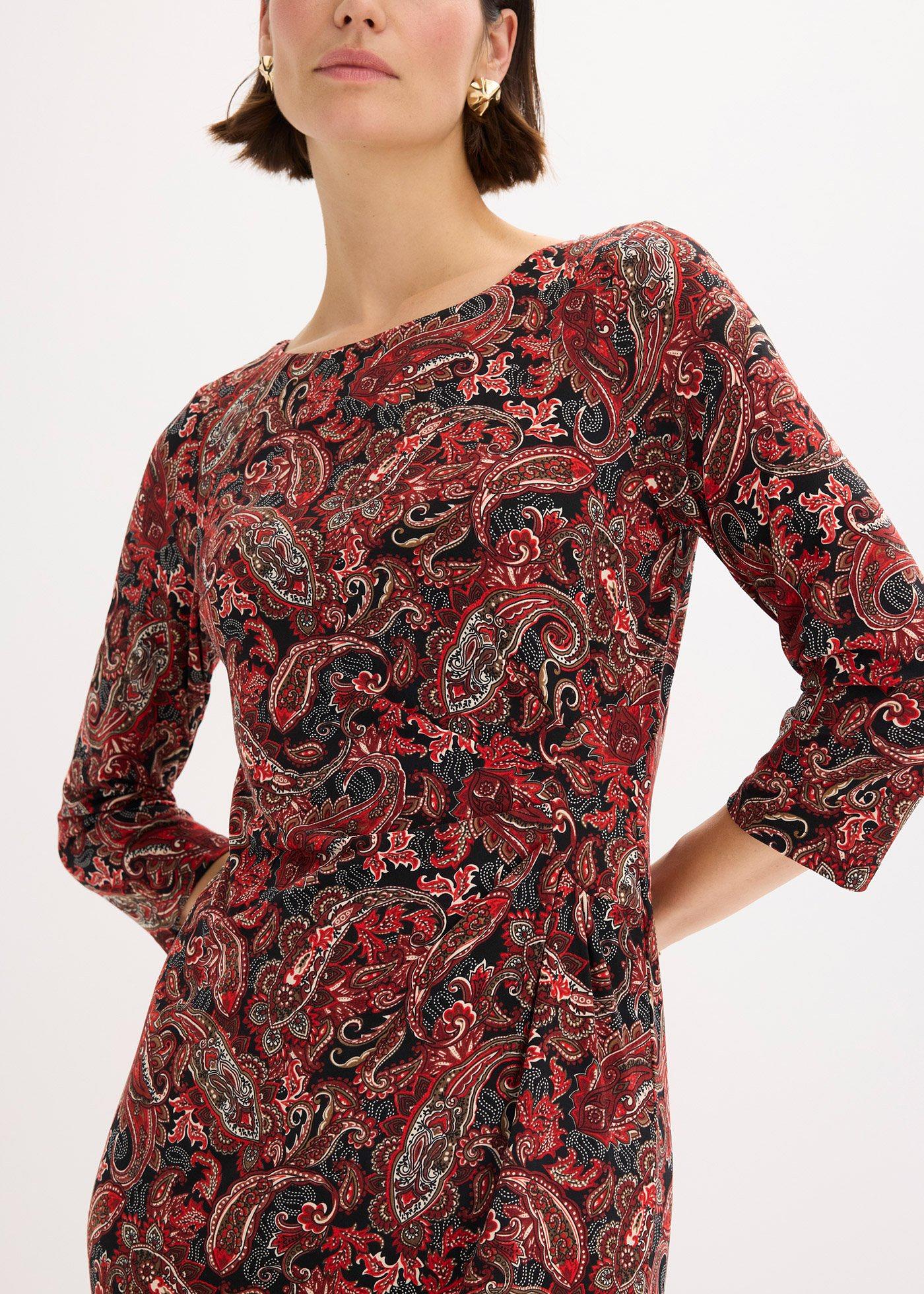 Sukienka we wzór paisley - Bonprix