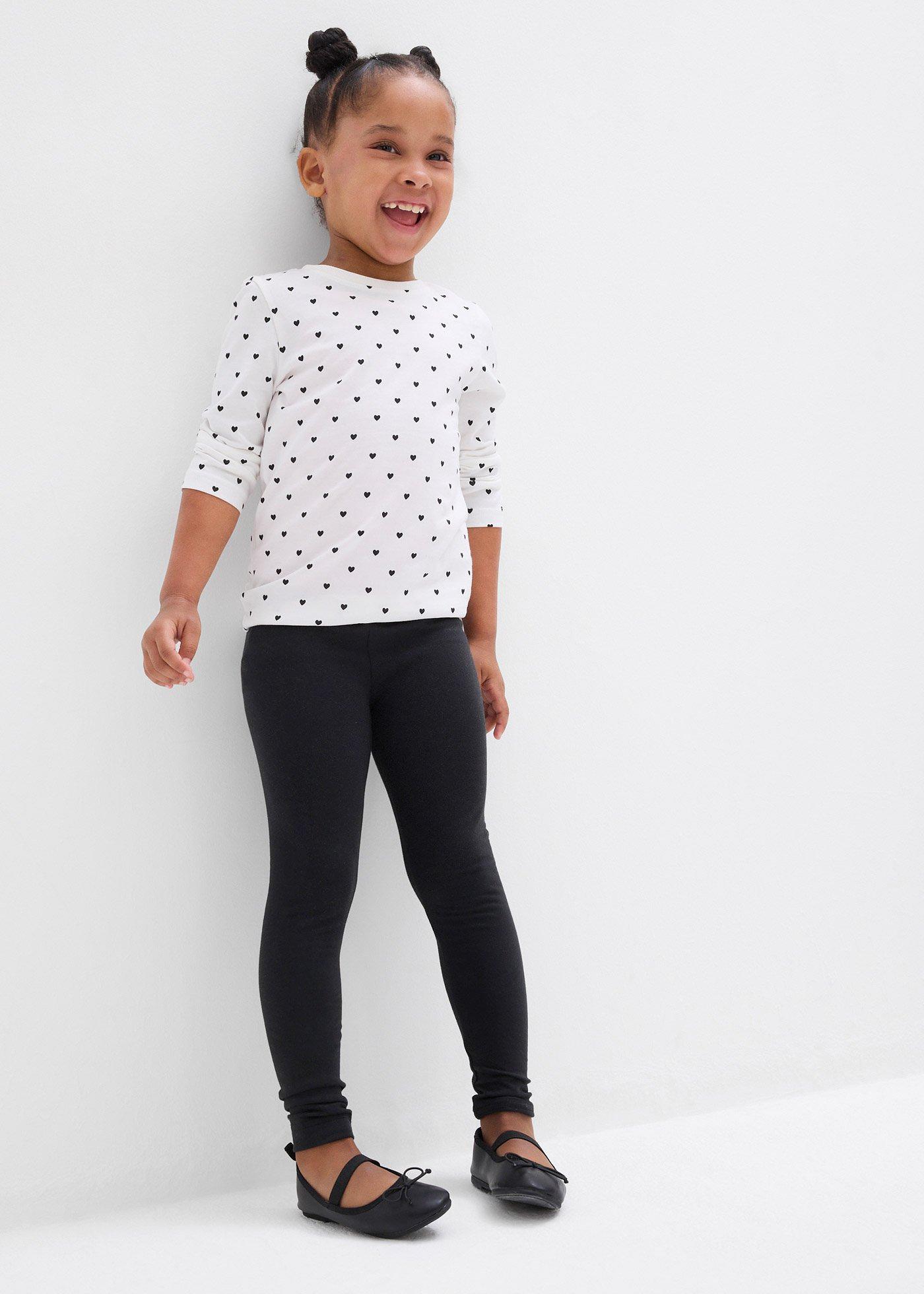Legginsy z elastycznego materiału z bawełną organiczną (2 szt.) - Bonprix