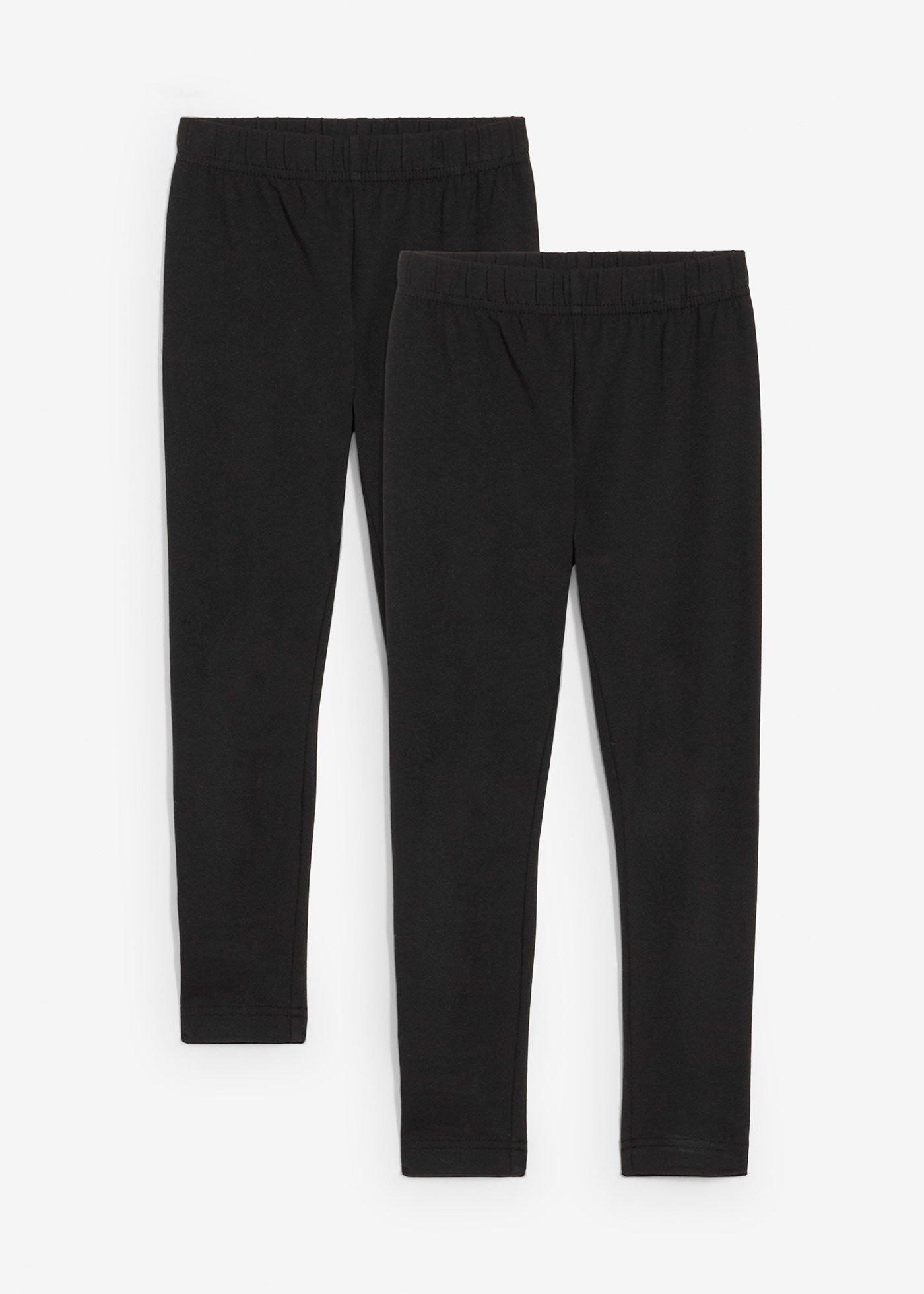 Legginsy z elastycznego materiału z bawełną organiczną (2 szt.) - Bonprix