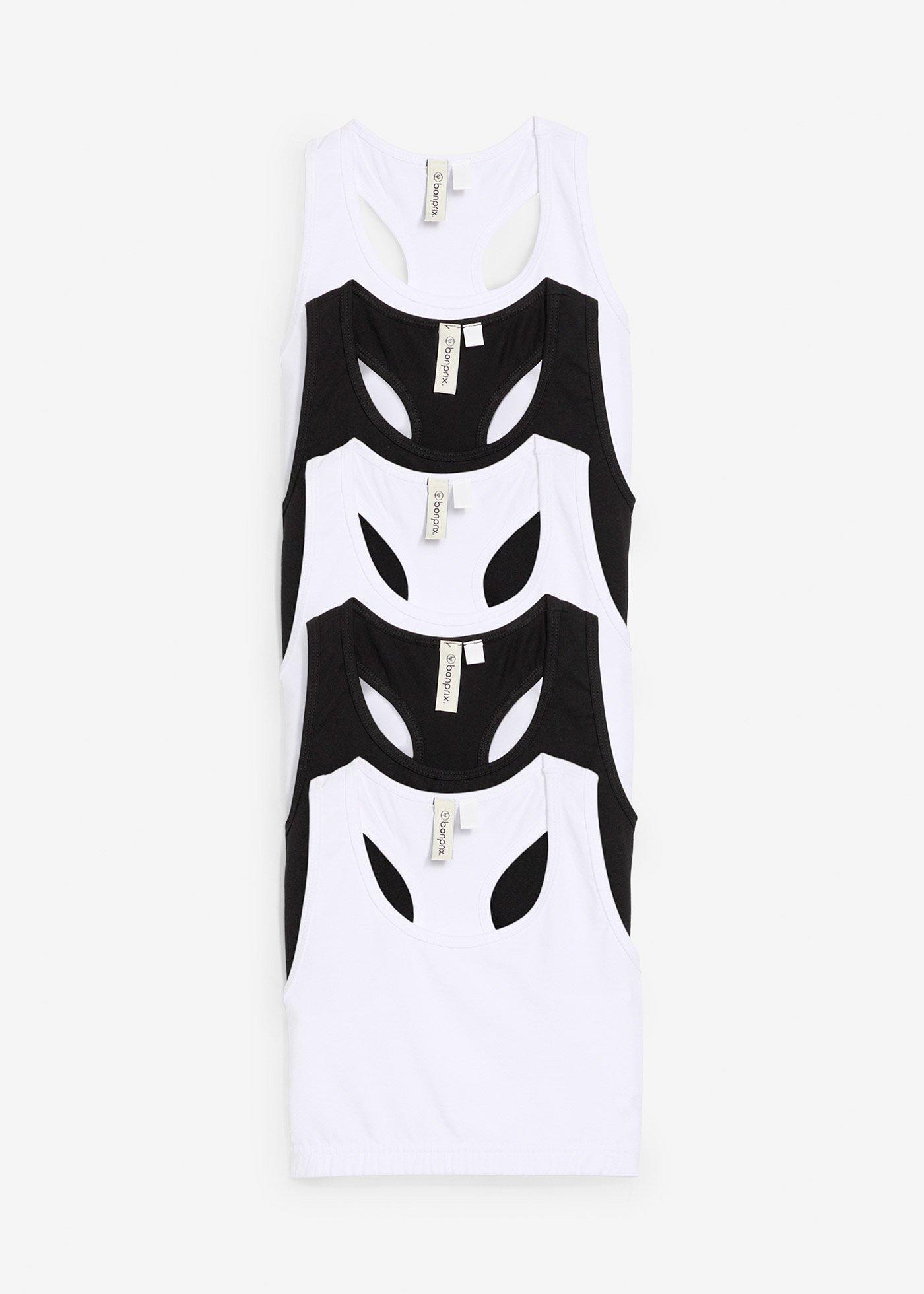 Biustonosz bustier z miękką bawełną organiczną (5 szt.) - Bonprix