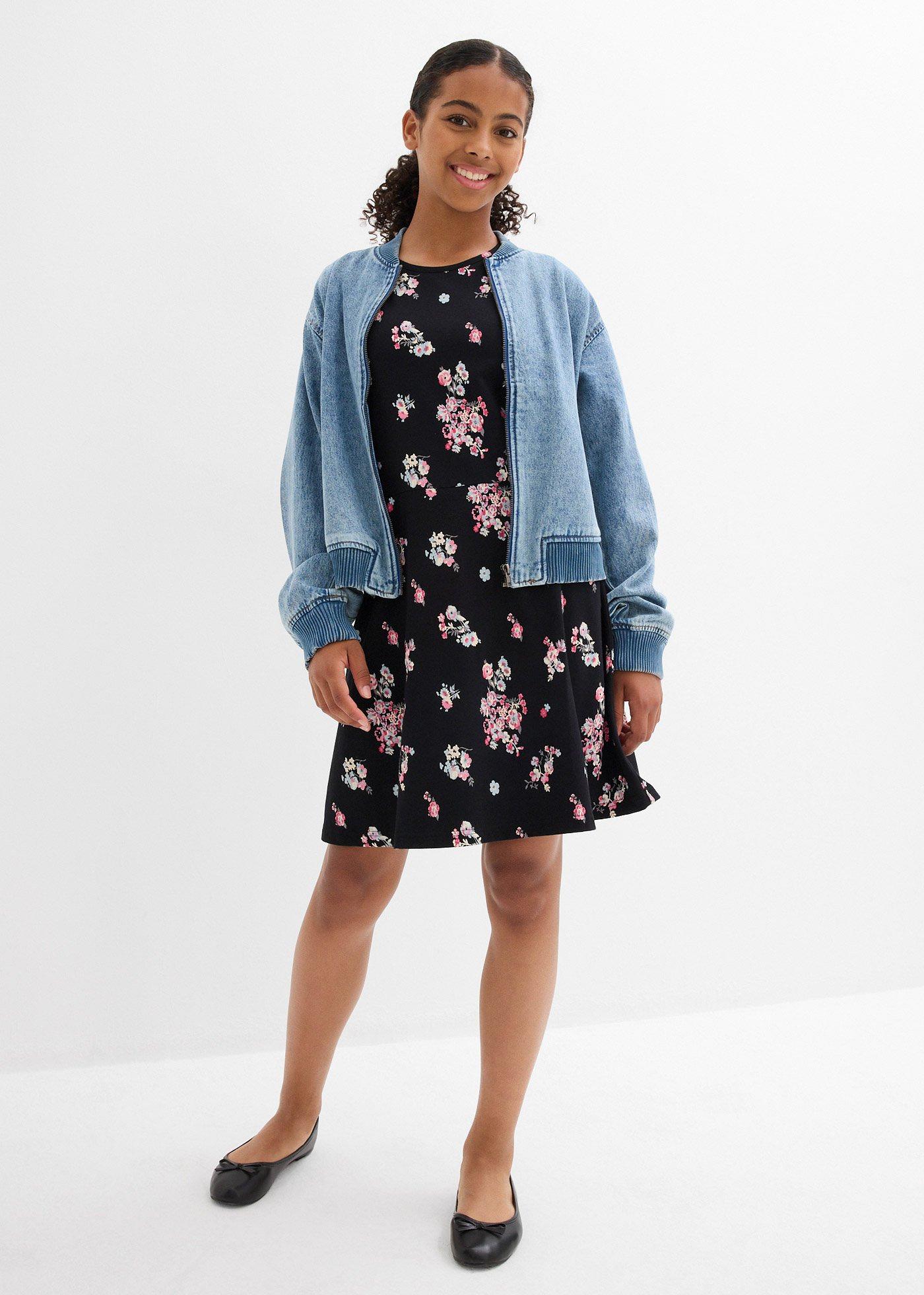 Sukienka z dżerseju z elastycznego materiału z bawełną organiczną - Bonprix