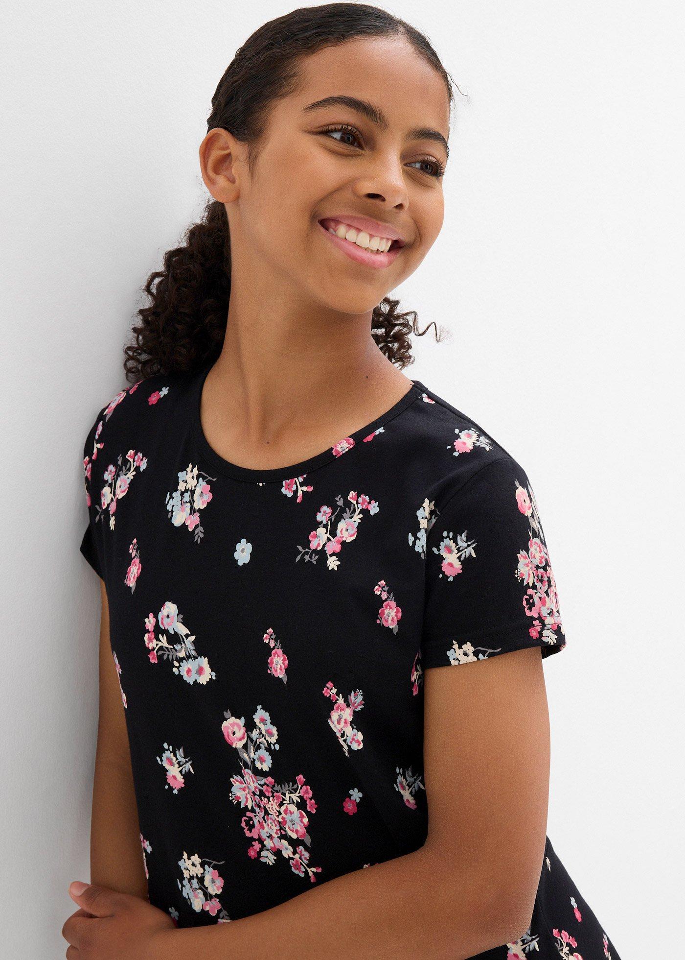 Sukienka z dżerseju z elastycznego materiału z bawełną organiczną - Bonprix