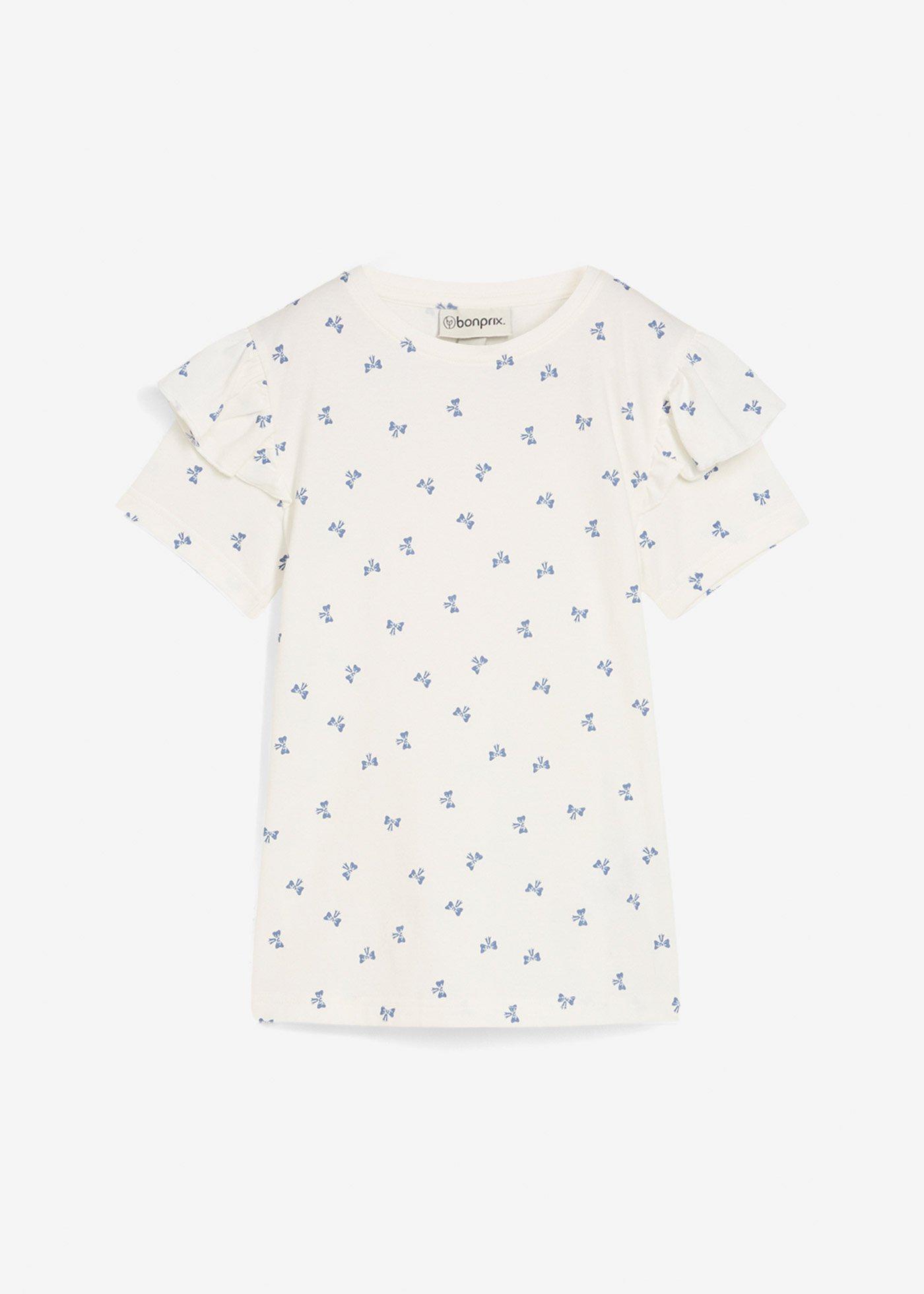 T-shirt z elastycznej mieszanki bawełny organicznej - Bonprix