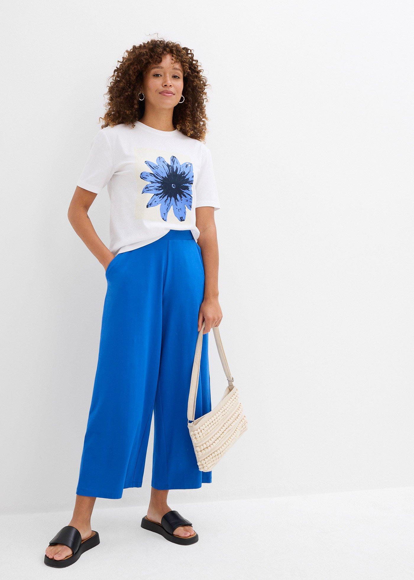Bawełniany T-shirt z nadrukiem - Bonprix