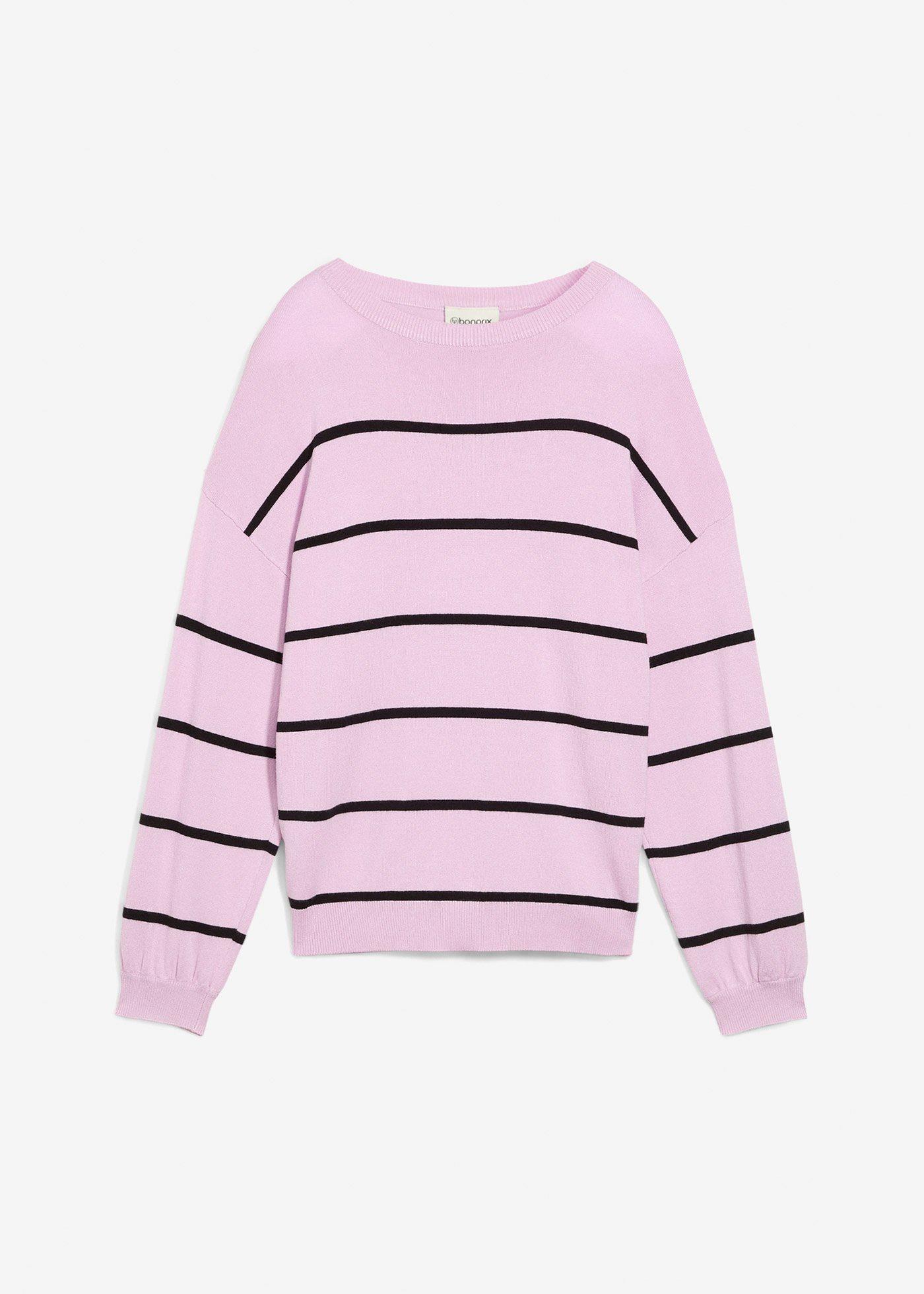 Sweter z cienkiej dzianiny z mieszanki wiskozy - Bonprix