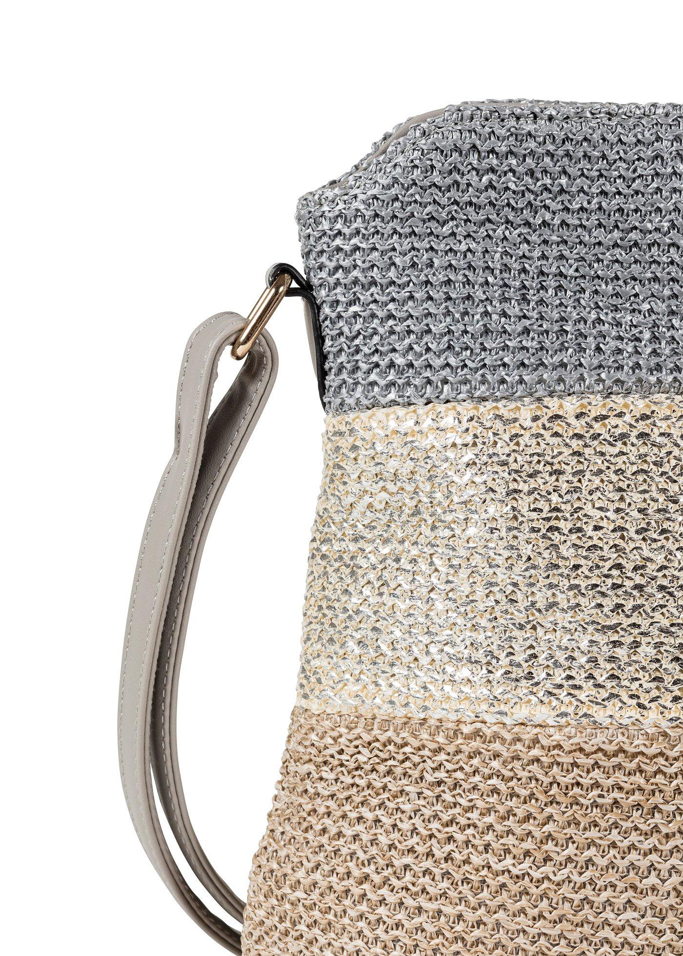 Torebka na ramię w optyce słomkowej - Bonprix