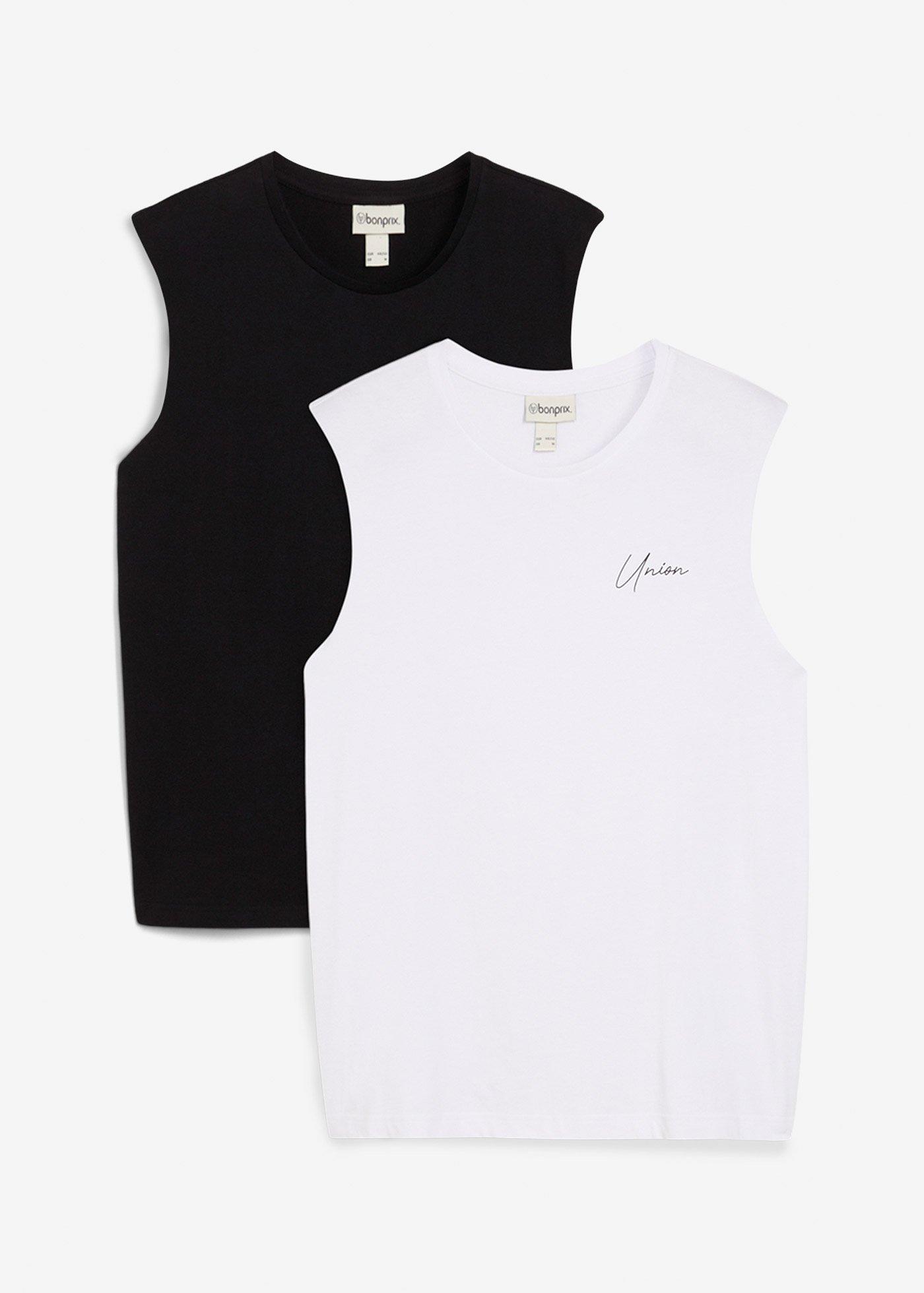 Lot de 2 débardeurs marcel 100% coton, loose