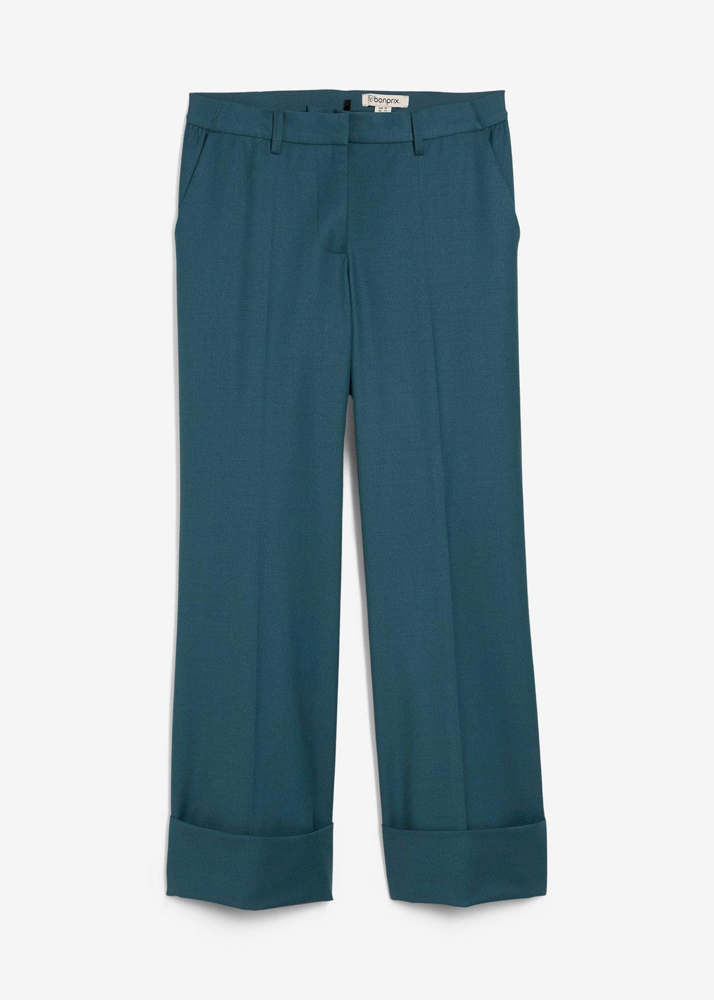 Pantalon évasé avec laine