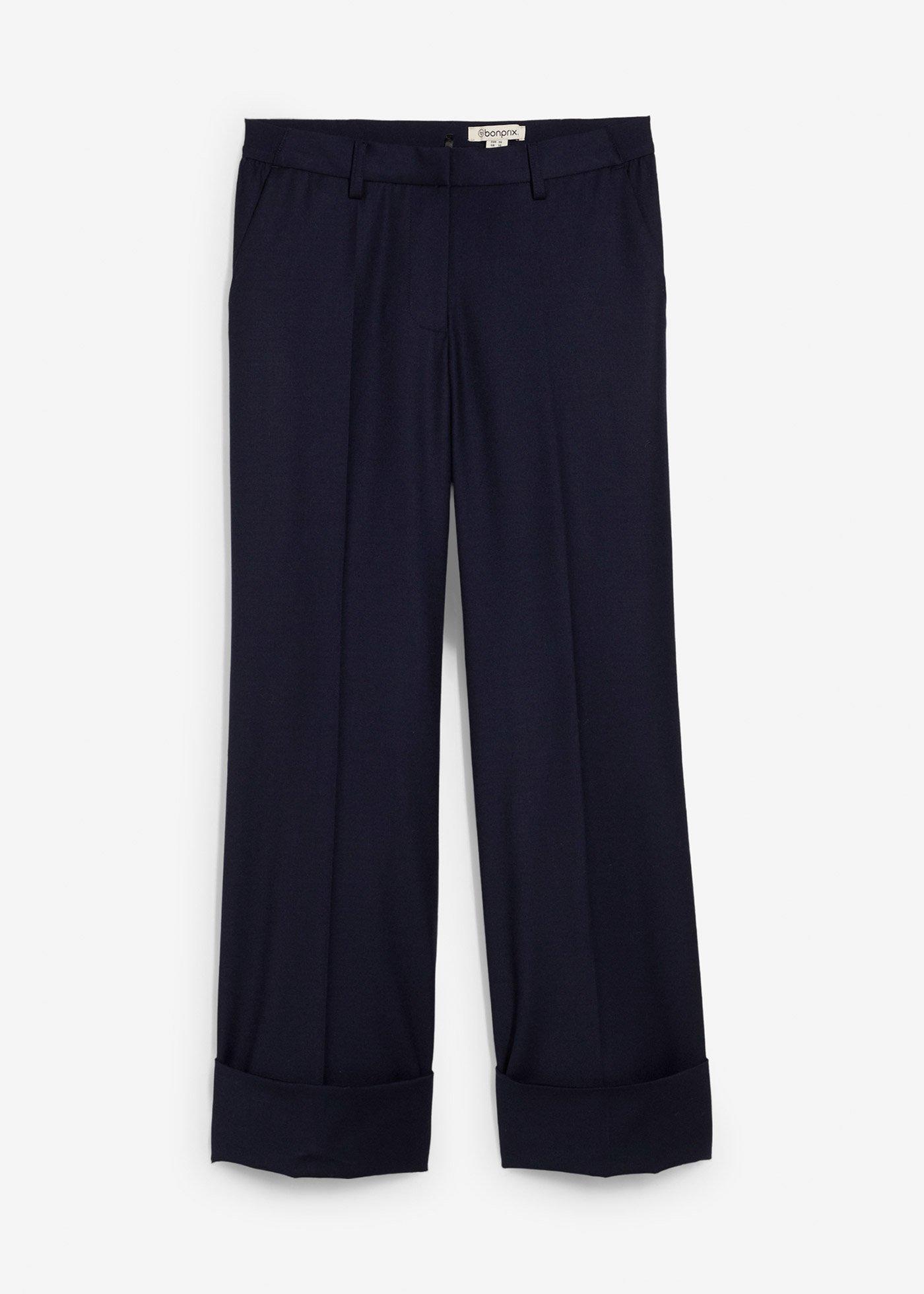 Pantalon évasé avec laine