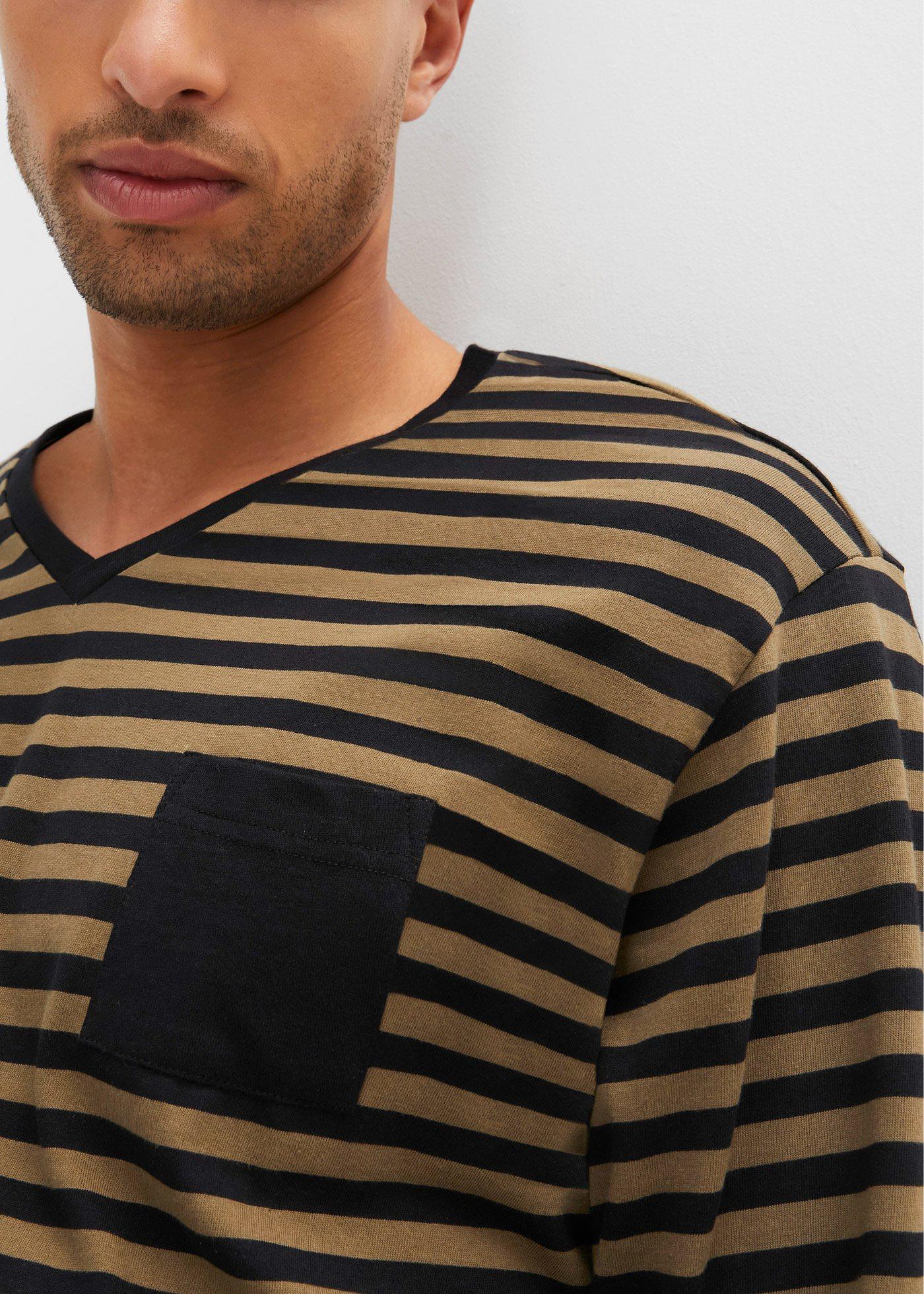 Piżama z czystej bawełny z długim rękawem - Bonprix