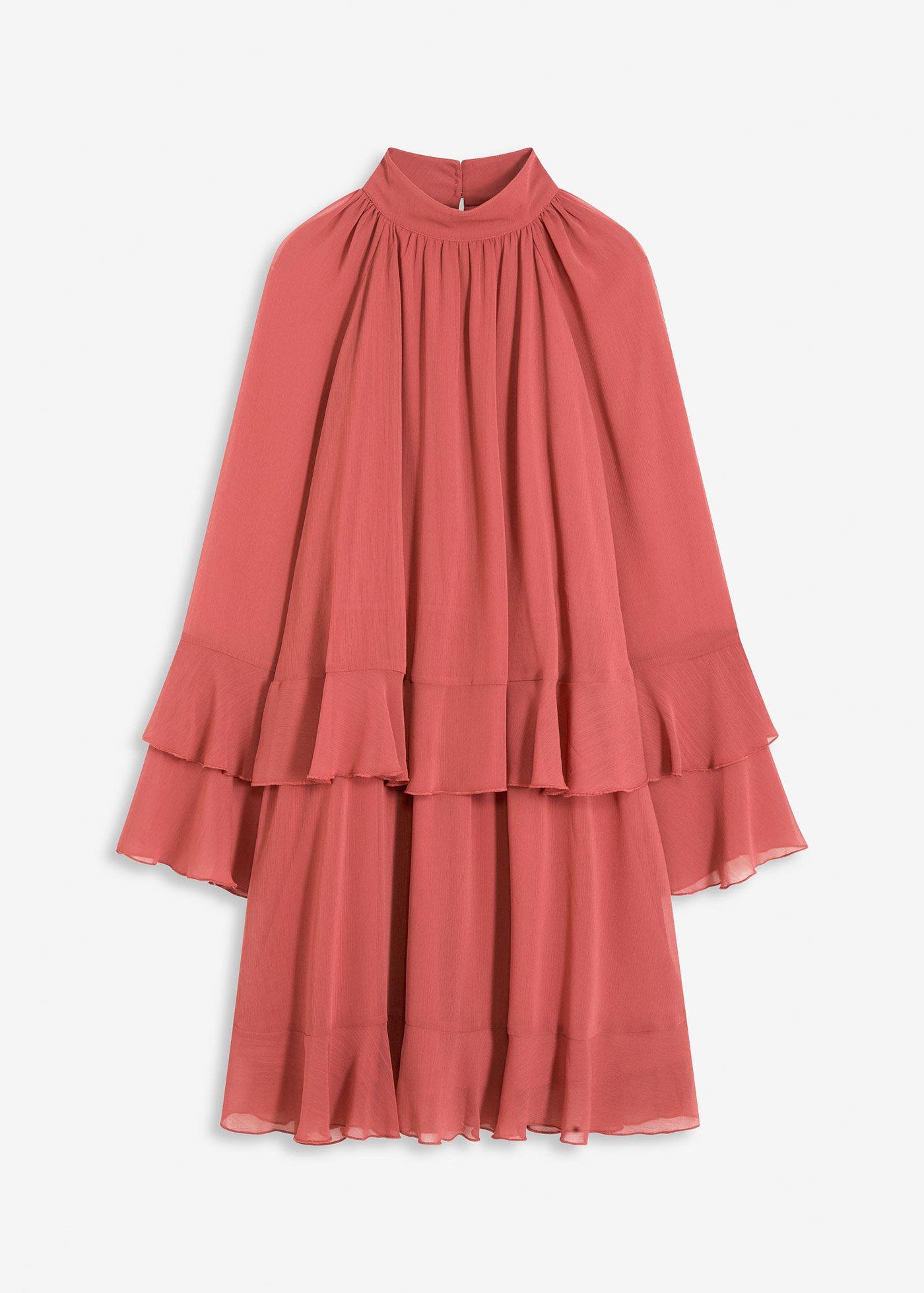Robe en mousseline à volants