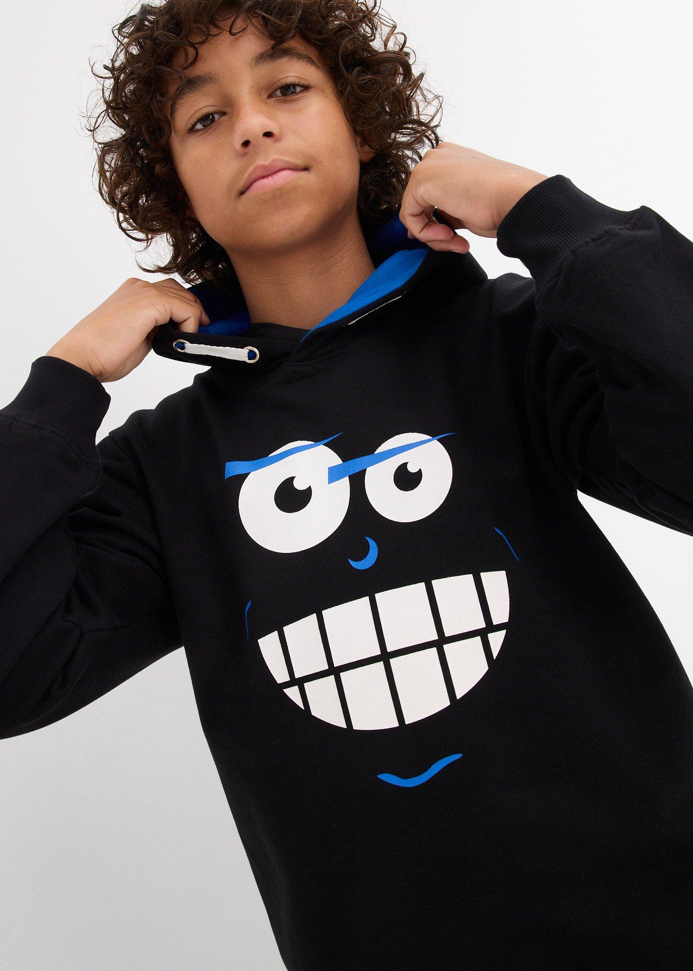 Bluza z kapturem z czystej bawełny - Bonprix