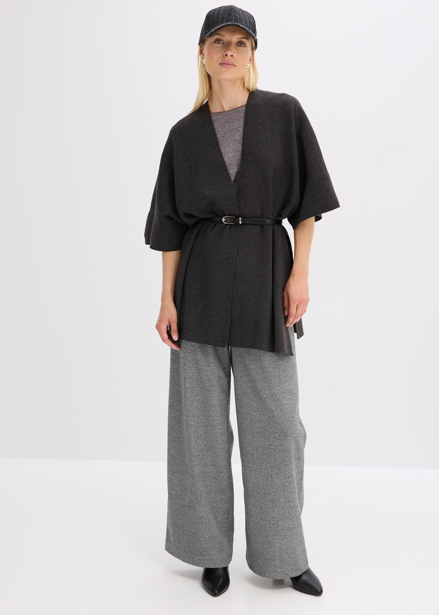 Dzianinowa peleryna oversize - Bonprix
