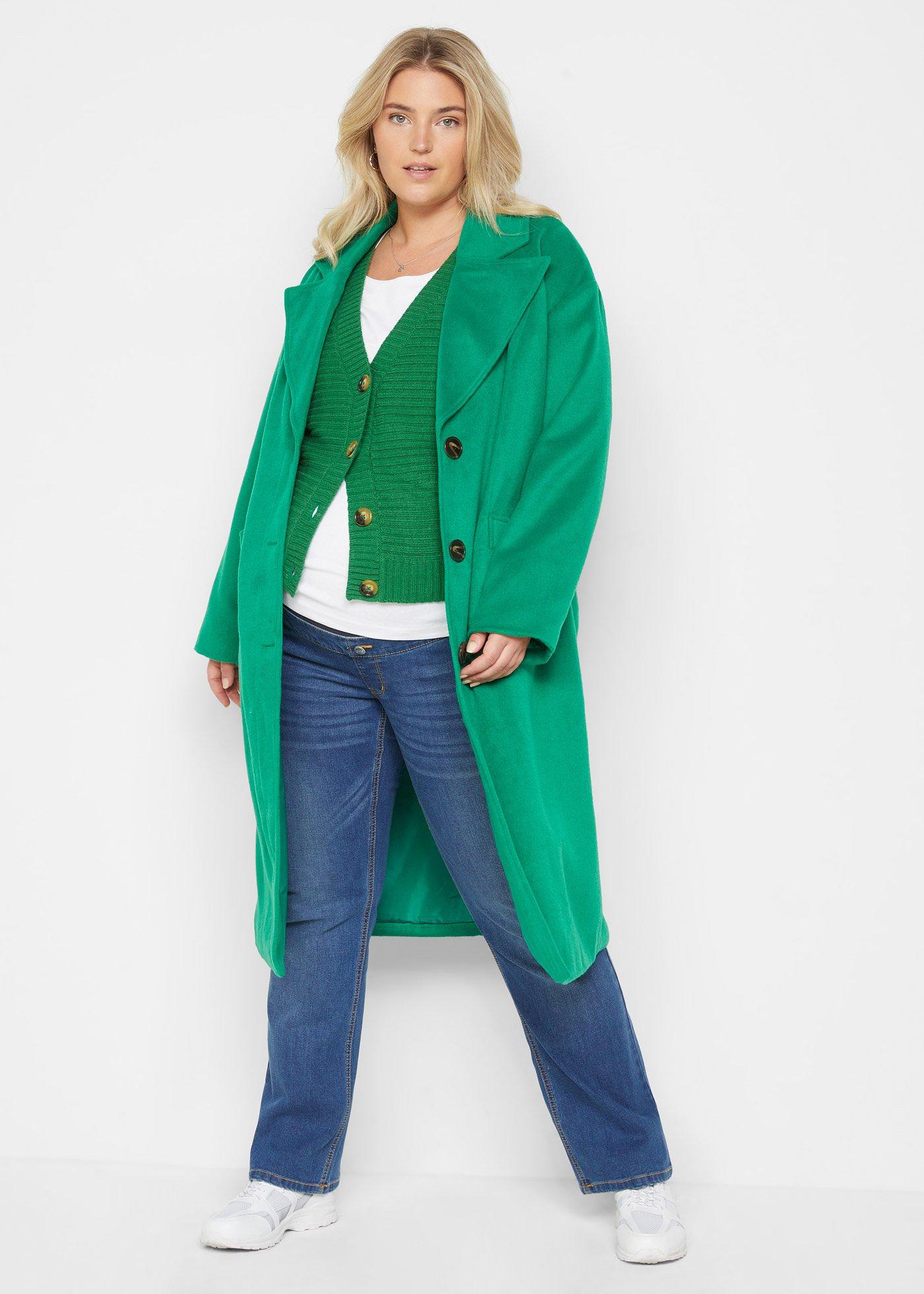 Jeansy ciążowe bootcut, krótkie i długie rozmiary - Bonprix