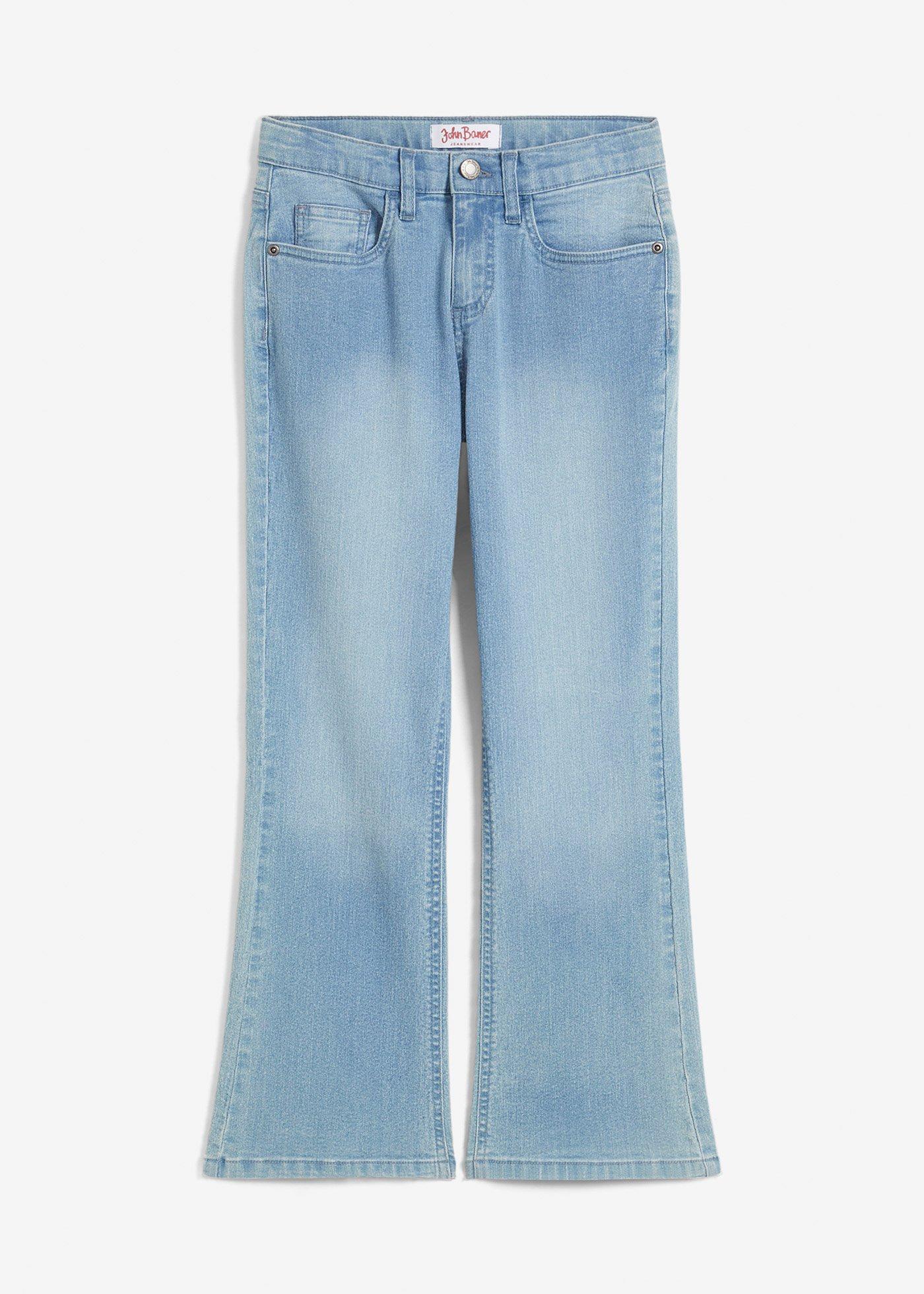 Dżinsy z poszerzanymi nogawkami, mid waist - Bonprix