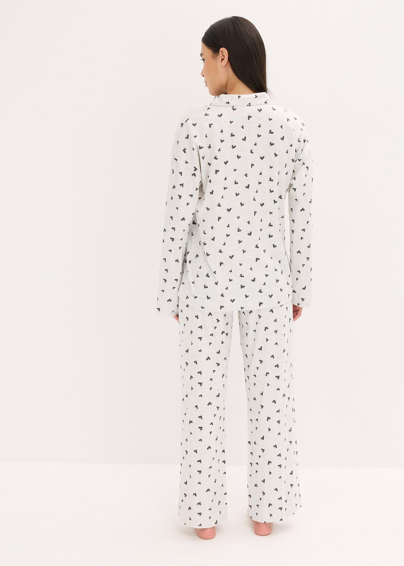 Piżama oversize z guzikami - Bonprix