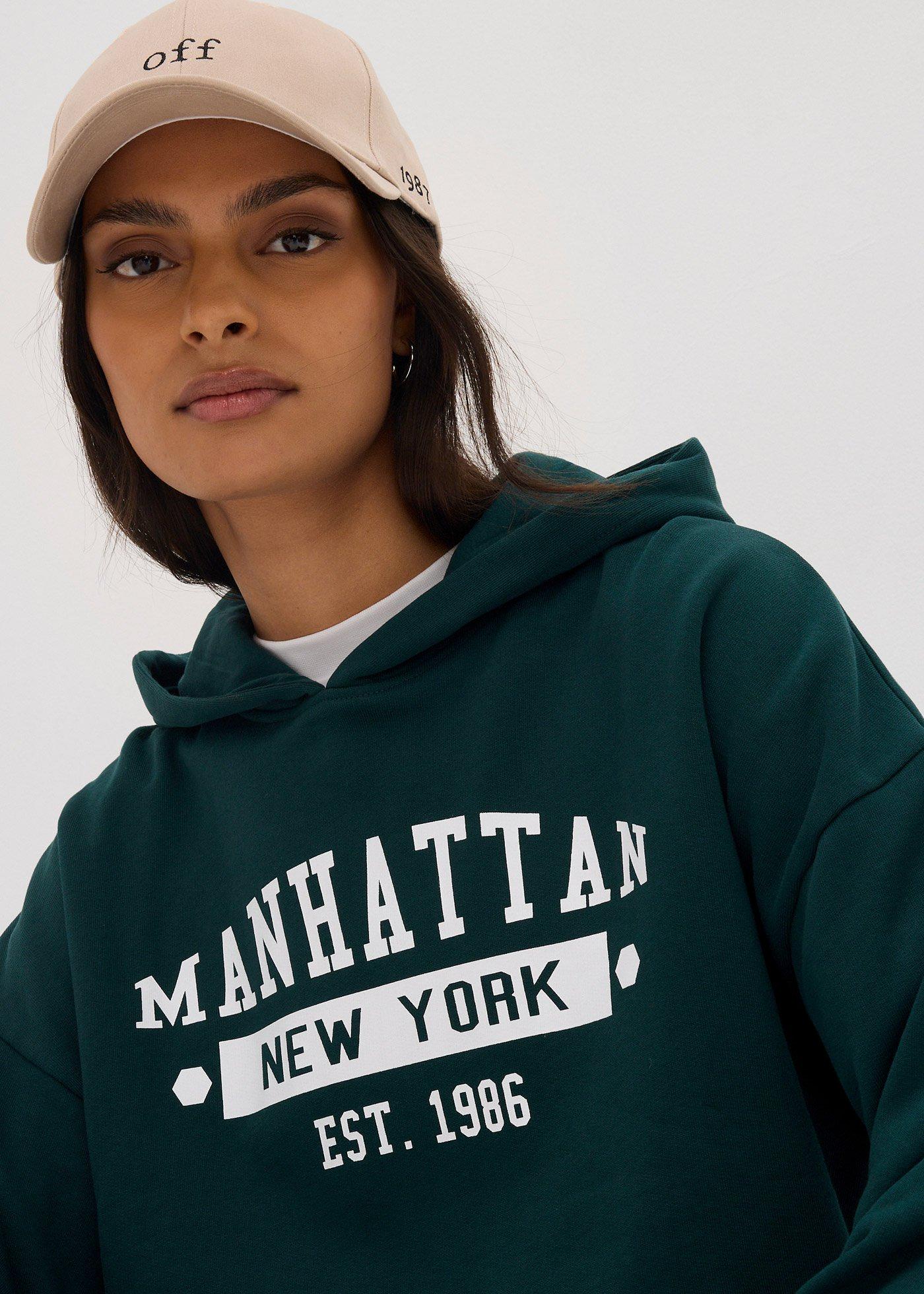 Bluza oversize z kapturem, z czystej bawełny - Bonprix