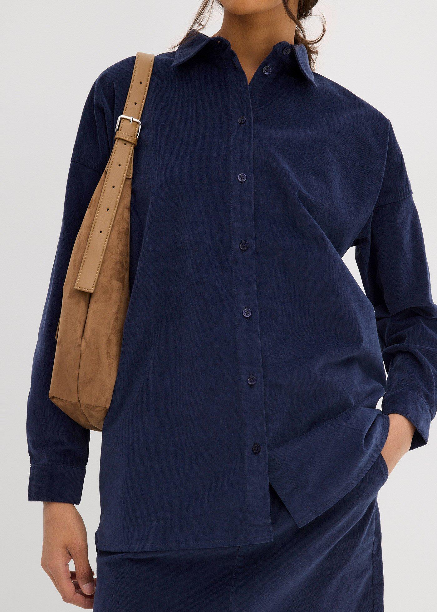 Koszula sztruksowa oversize - Bonprix