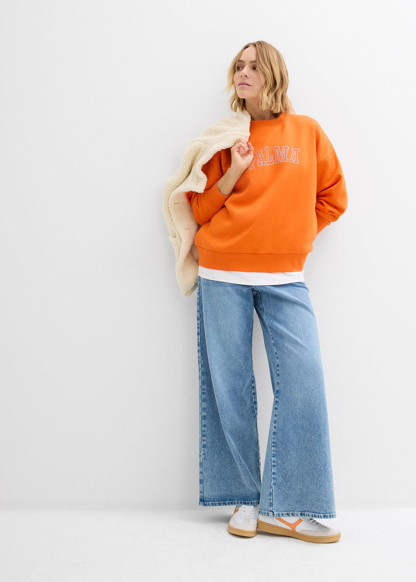 Bluza oversize z mieszanki bawełny - Bonprix