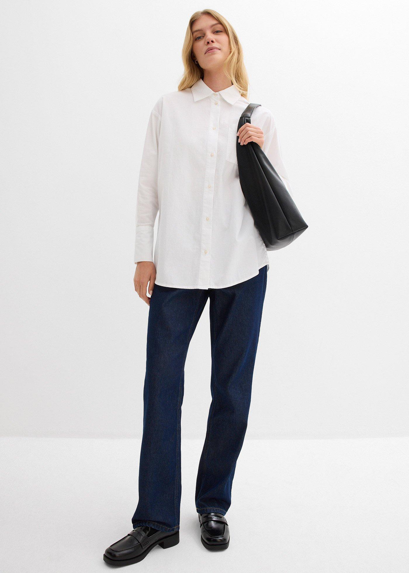 Bluzka oxford z bawełny organicznej - Bonprix
