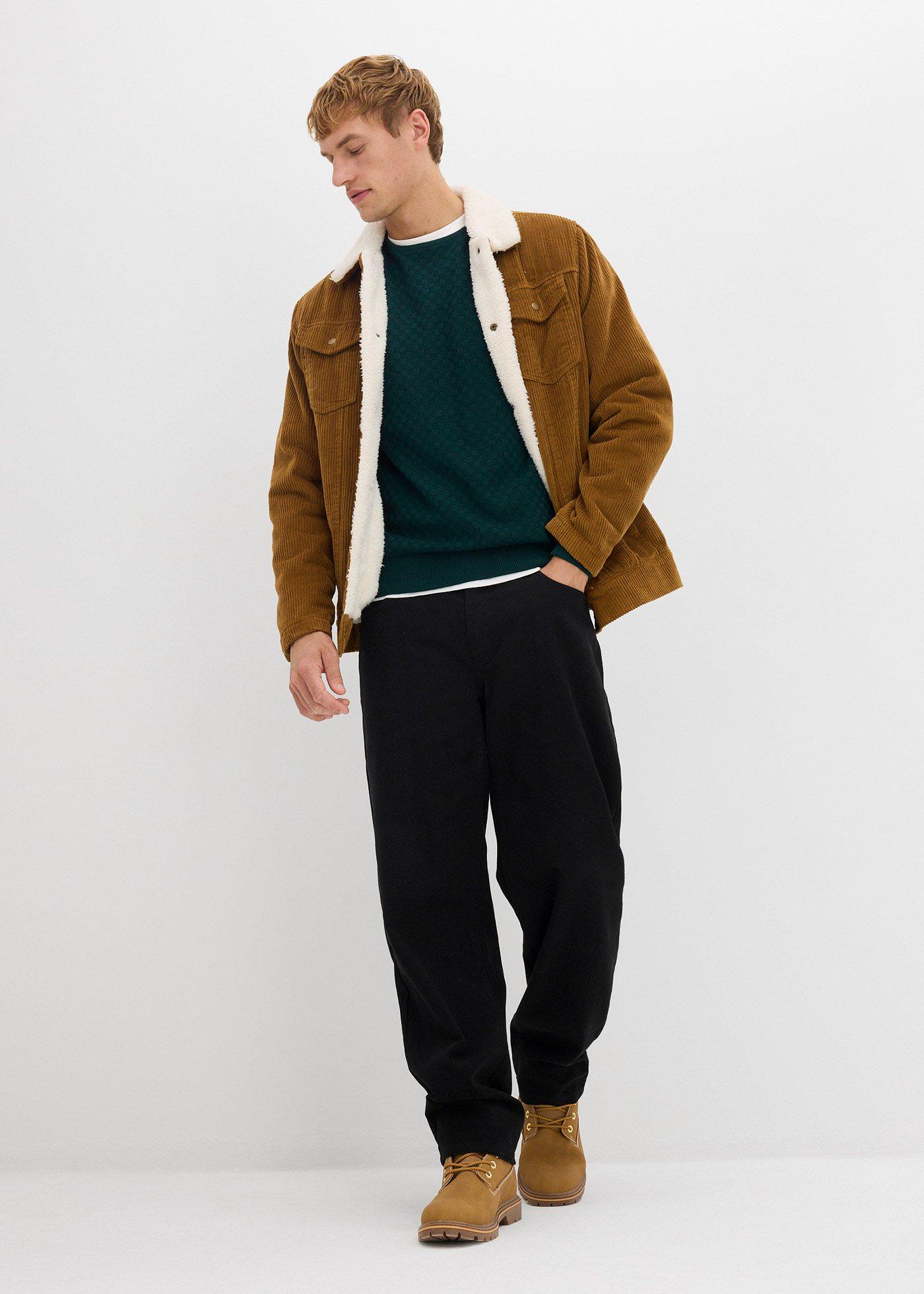 Cienki sweter z wysokogatunkową wełną merino - Bonprix