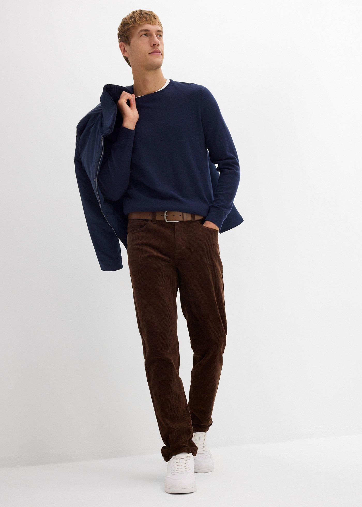 Cienki sweter z wysokogatunkowej wełny merino - Bonprix