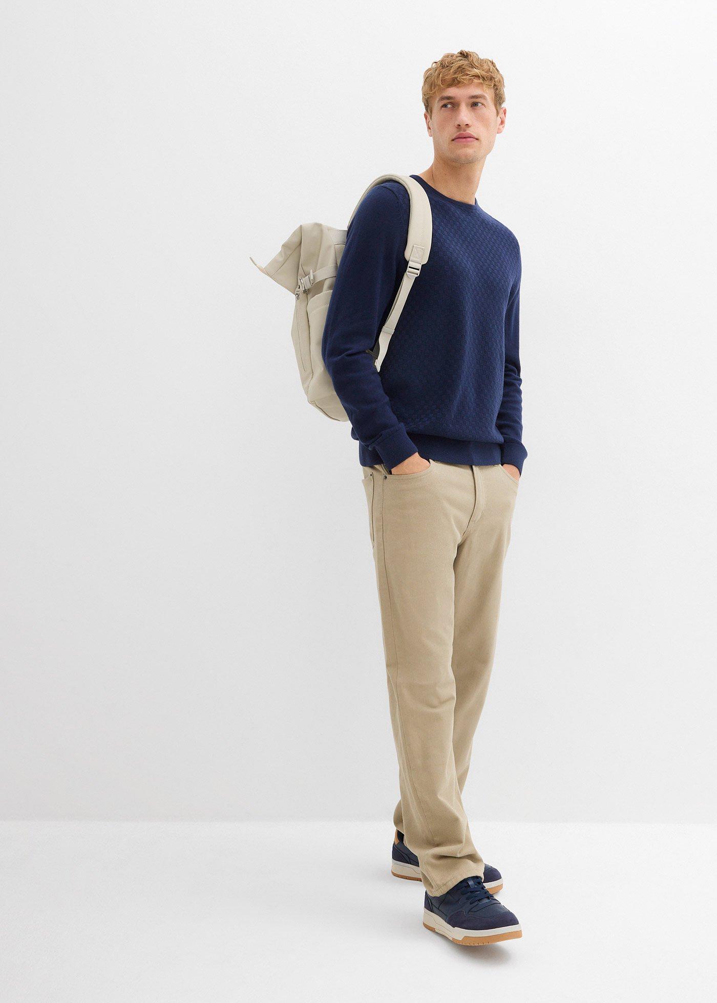 Cienki sweter z wysokogatunkową wełną merino - Bonprix