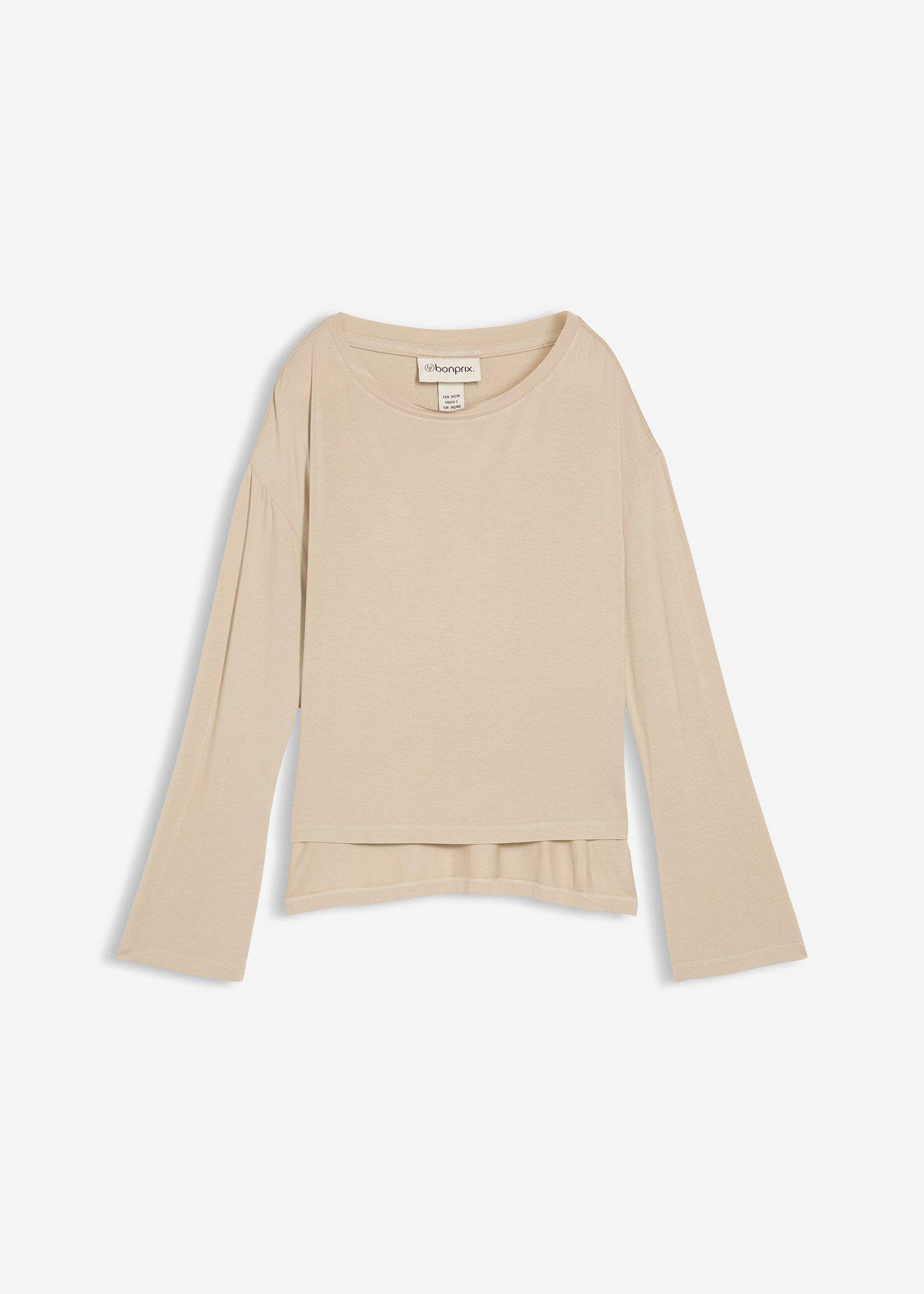 T-shirt fluide et oversize en viscose extensible