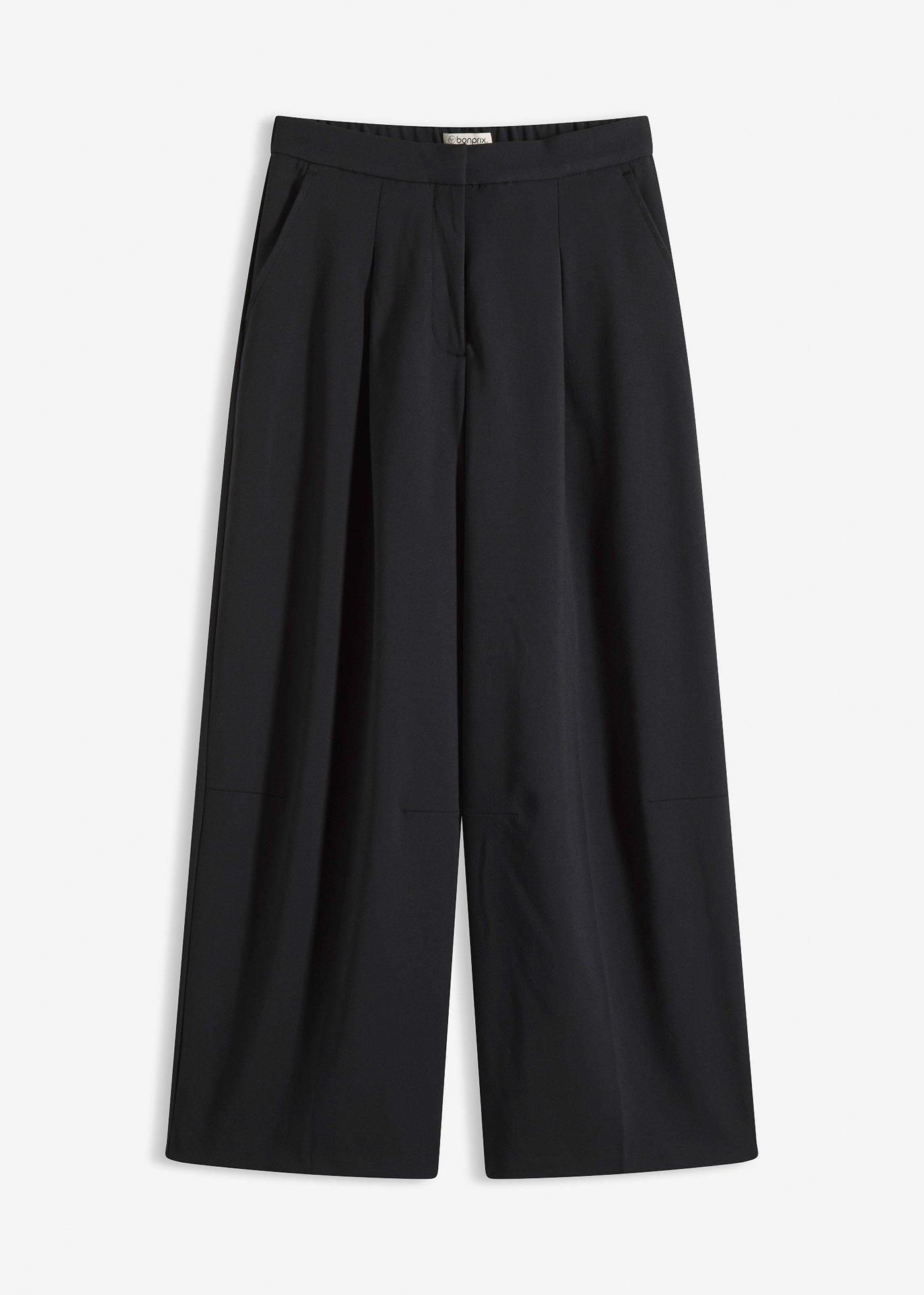 Pantaloni în stil barrel cu talie confortabilă