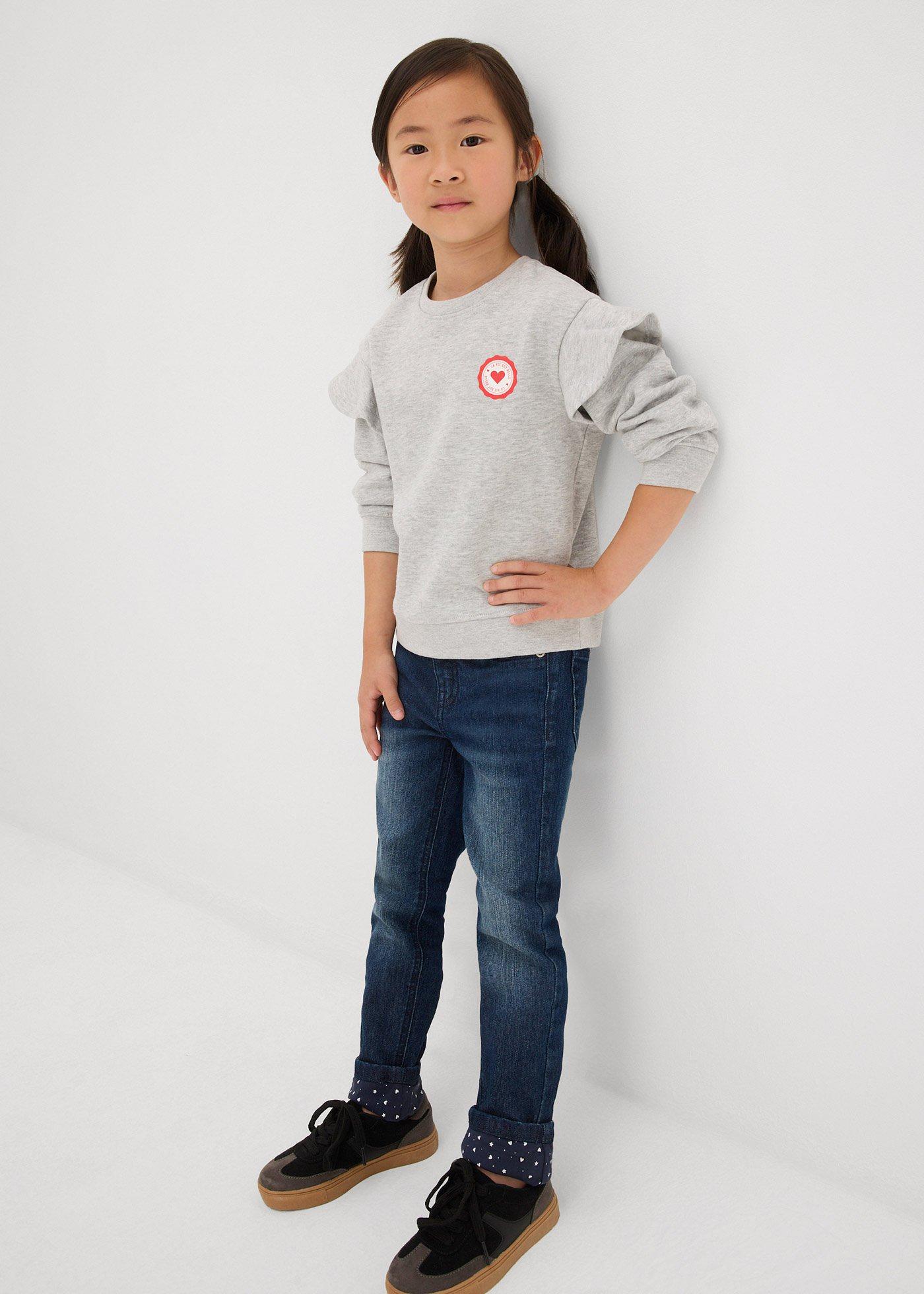 Dżinsy ocieplane na podszewce z dżerseju, slim fit - Bonprix