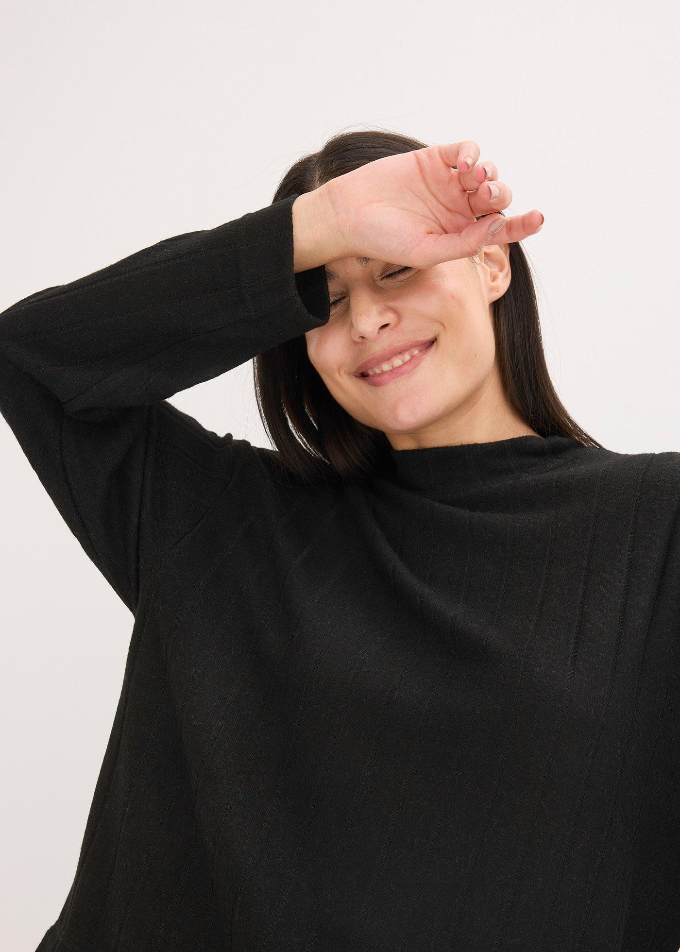 Strój domowy oversize z miękkiego prążkowanego materiału - Bonprix