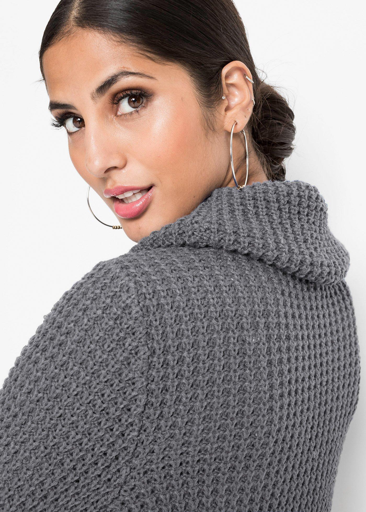 Sweter z grubej dzianiny - Bonprix