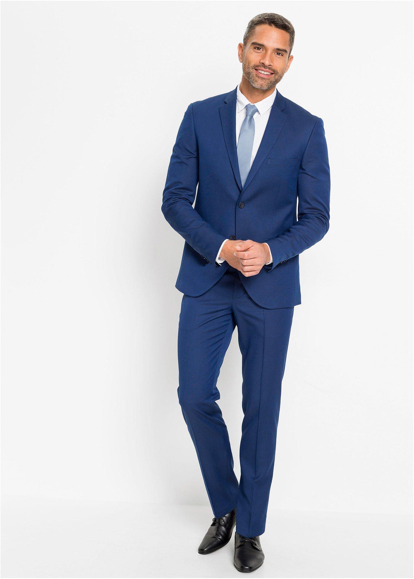 Garnitur z krawatem (3 części), Slim Fit - Bonprix