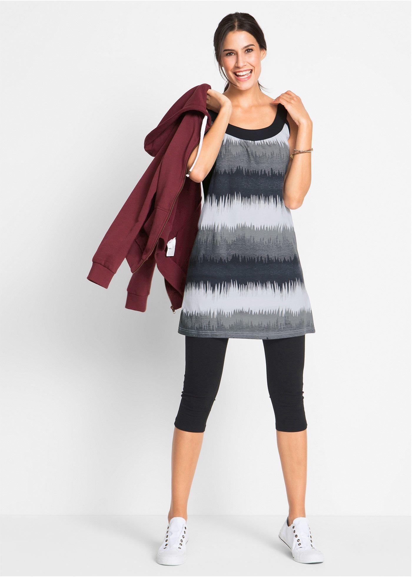 Sukienka + legginsy rybaczki (2 części) - Bonprix