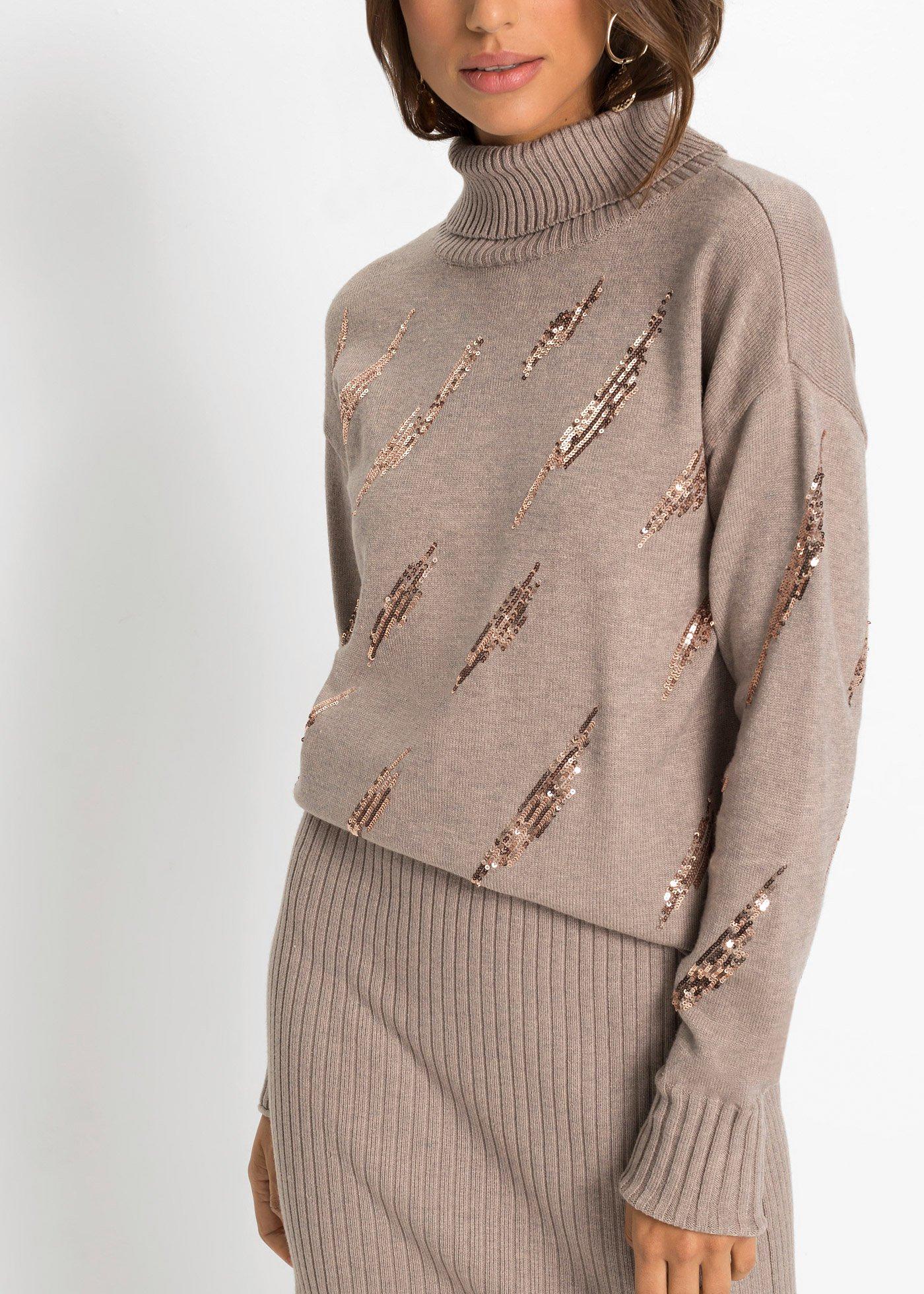 Sweter oversize z miękkiej mieszanki wiskozy - Bonprix