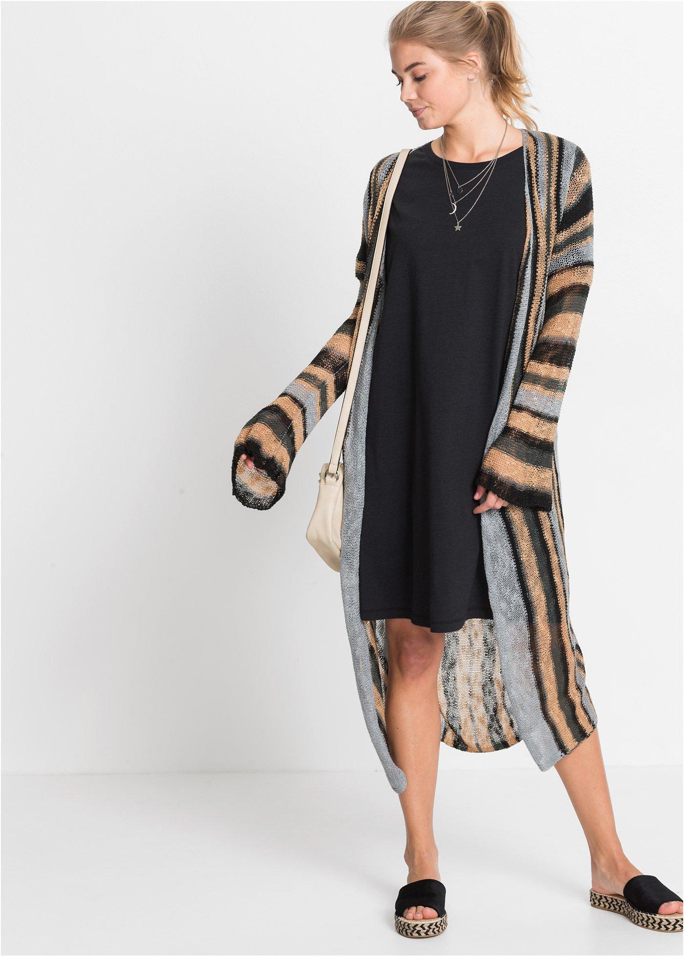 Sukienka T-shirtowa oversize - Bonprix