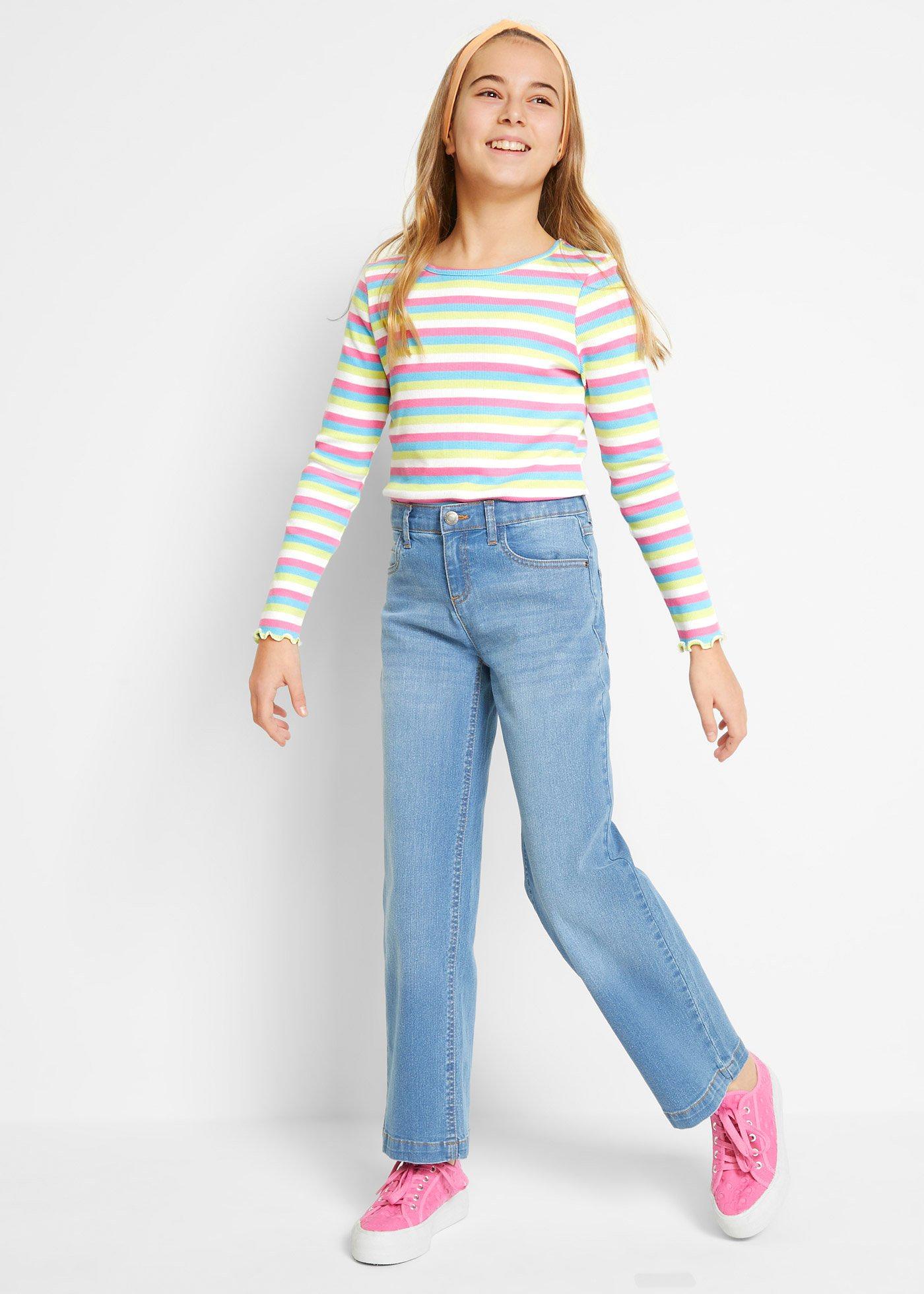 Dżinsy wide leg, mid waist - Bonprix
