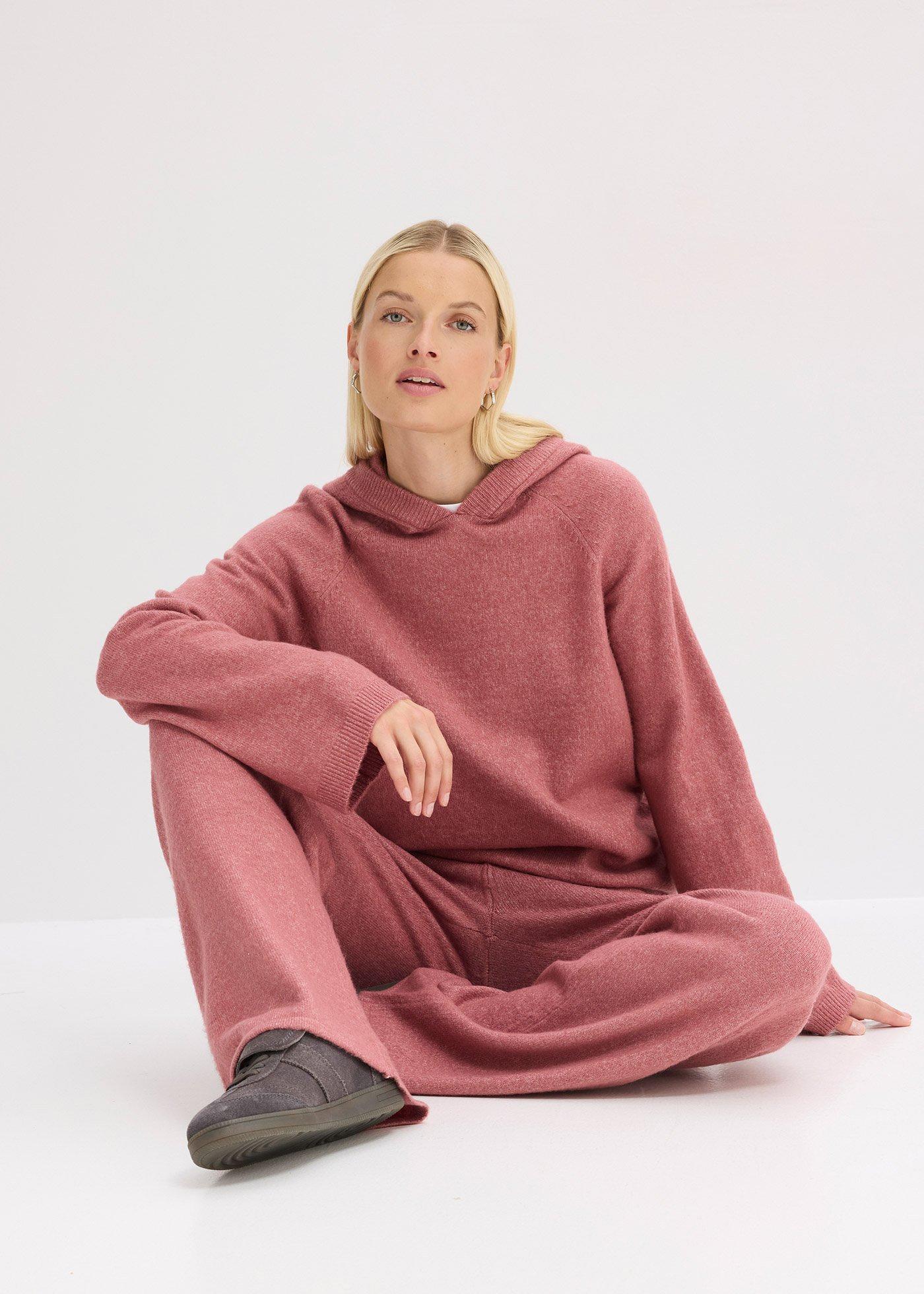 Sweter z kapturem - Bonprix
