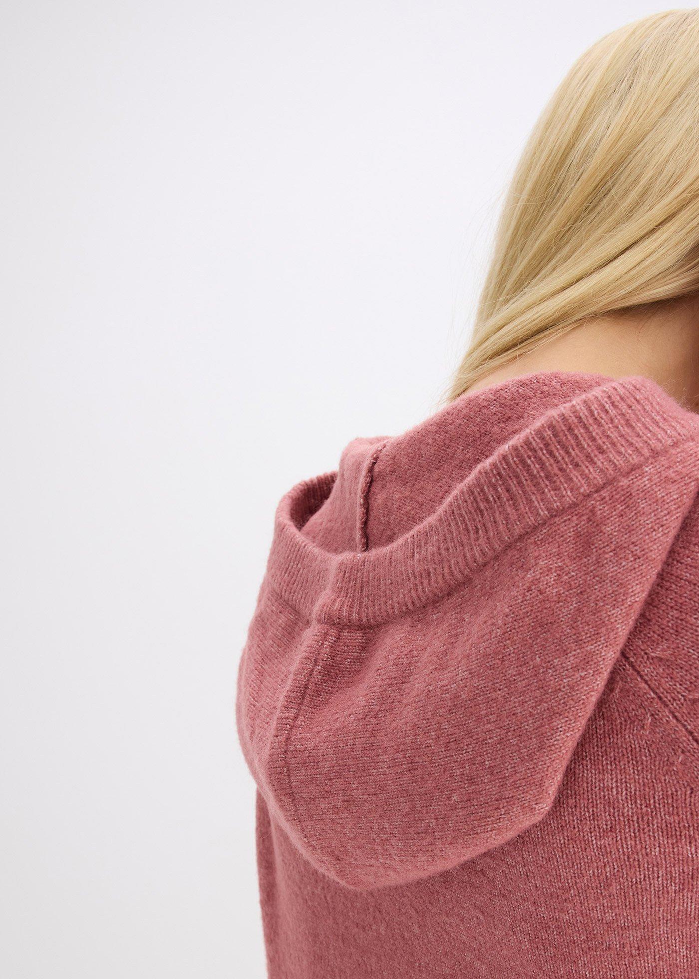 Sweter z kapturem - Bonprix
