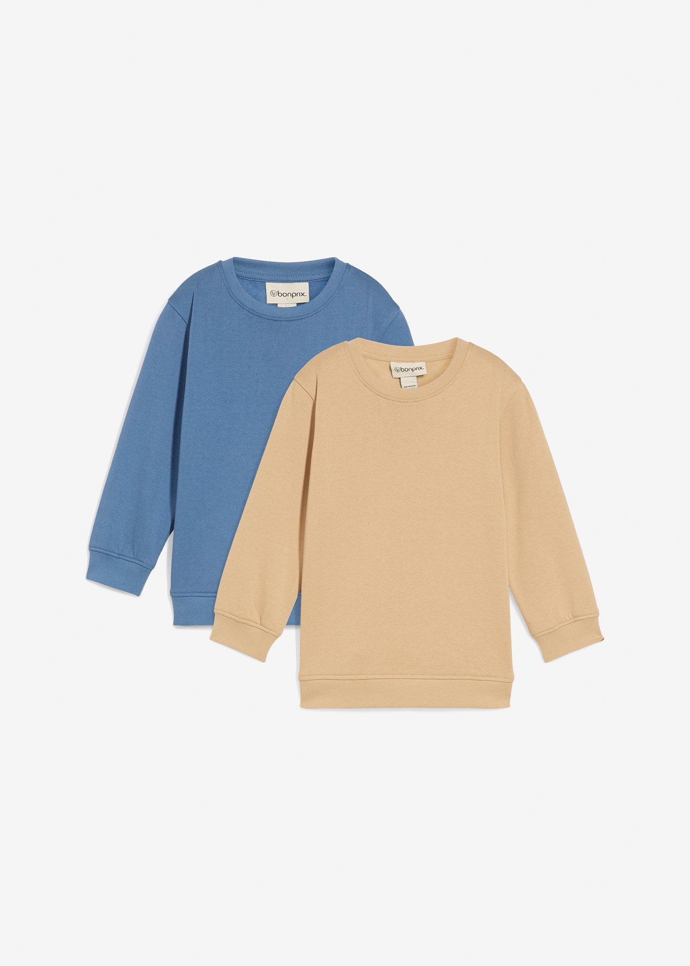 Bluza z miękkiego materiału z bawełną (2 szt.) - Bonprix