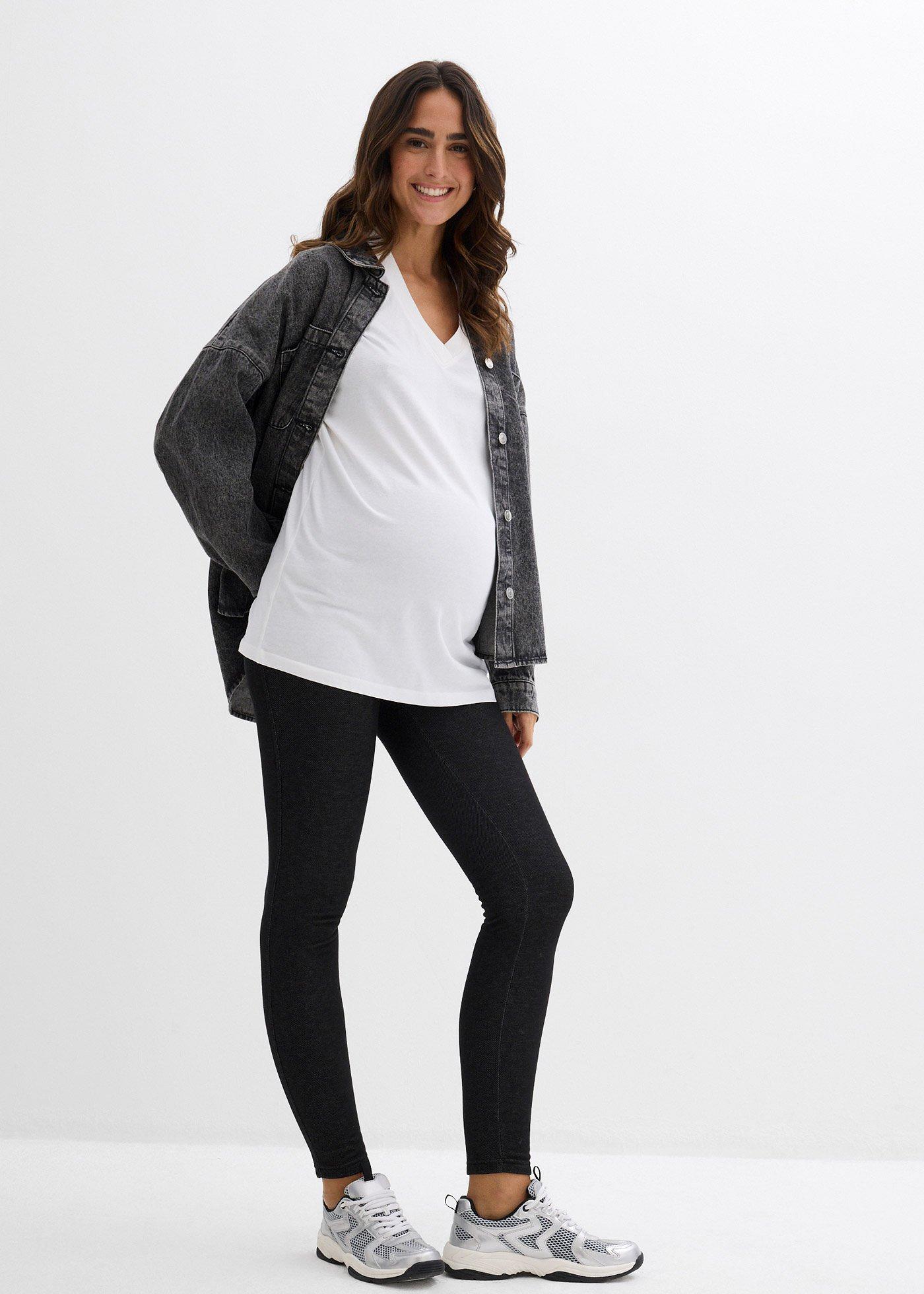 Legginsy ciążowe z ociepleniem - Bonprix